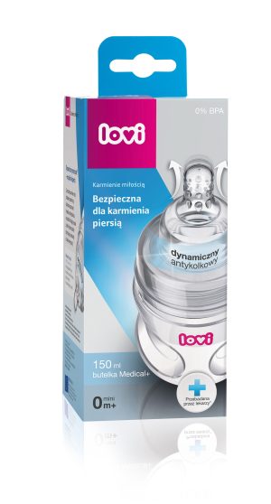LOVI buteliukas plačiu kakliuku PP Super vent 150ml 21/564