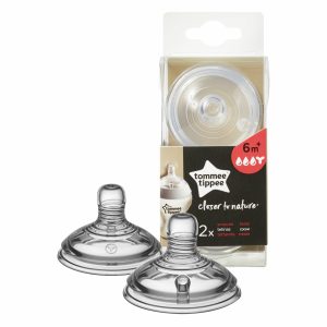 TOMMEE TIPPEE Natural Start žindukai tirštam skysčiui EASI-VENT, su sterilizavimo funkcija 2 vnt., 42214277