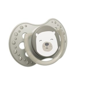 LOVI dinaminis silikoninis čiulptukas BUDDY BEAR, 0-3 mėn., 2 vnt., 22/863