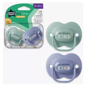 TOMMEE TIPPEE silikoniniai ortodontiniai čiulptukai ANYTIME, 18-36 m., 2 vnt., 433658