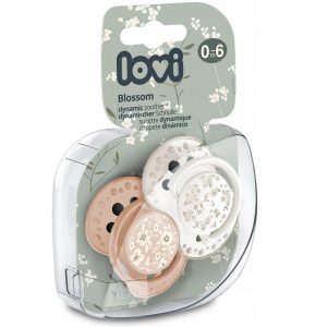 LOVI silikoniniai dinaminiai čiulptukai, Blossom Ivory, 0-6 mėn., 2 vnt., 22/921_newgirl