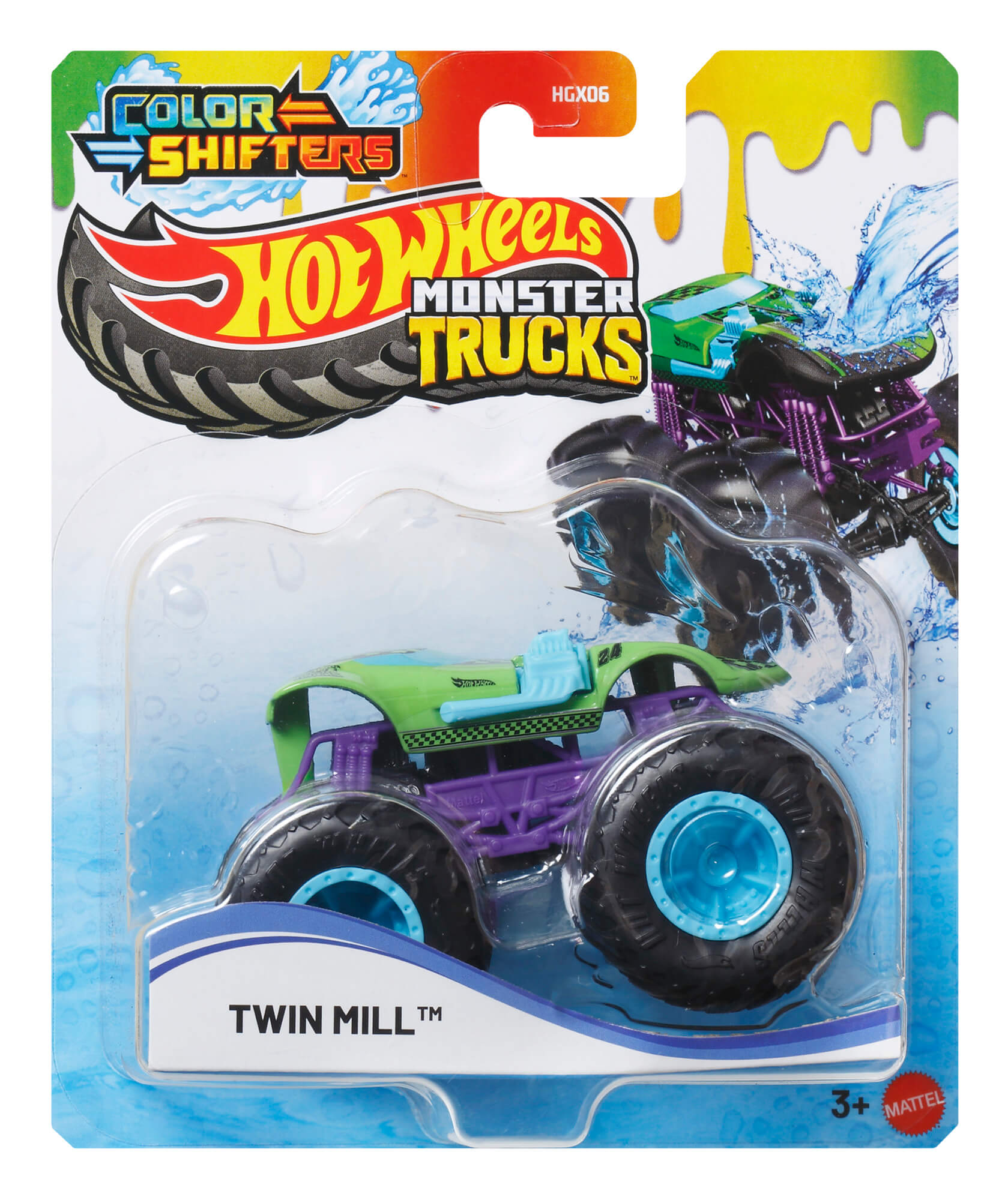 HOT WHEELS MONSTER TRUCKS džipas – Pakeisk spalvą! (HGX06) - Image 2