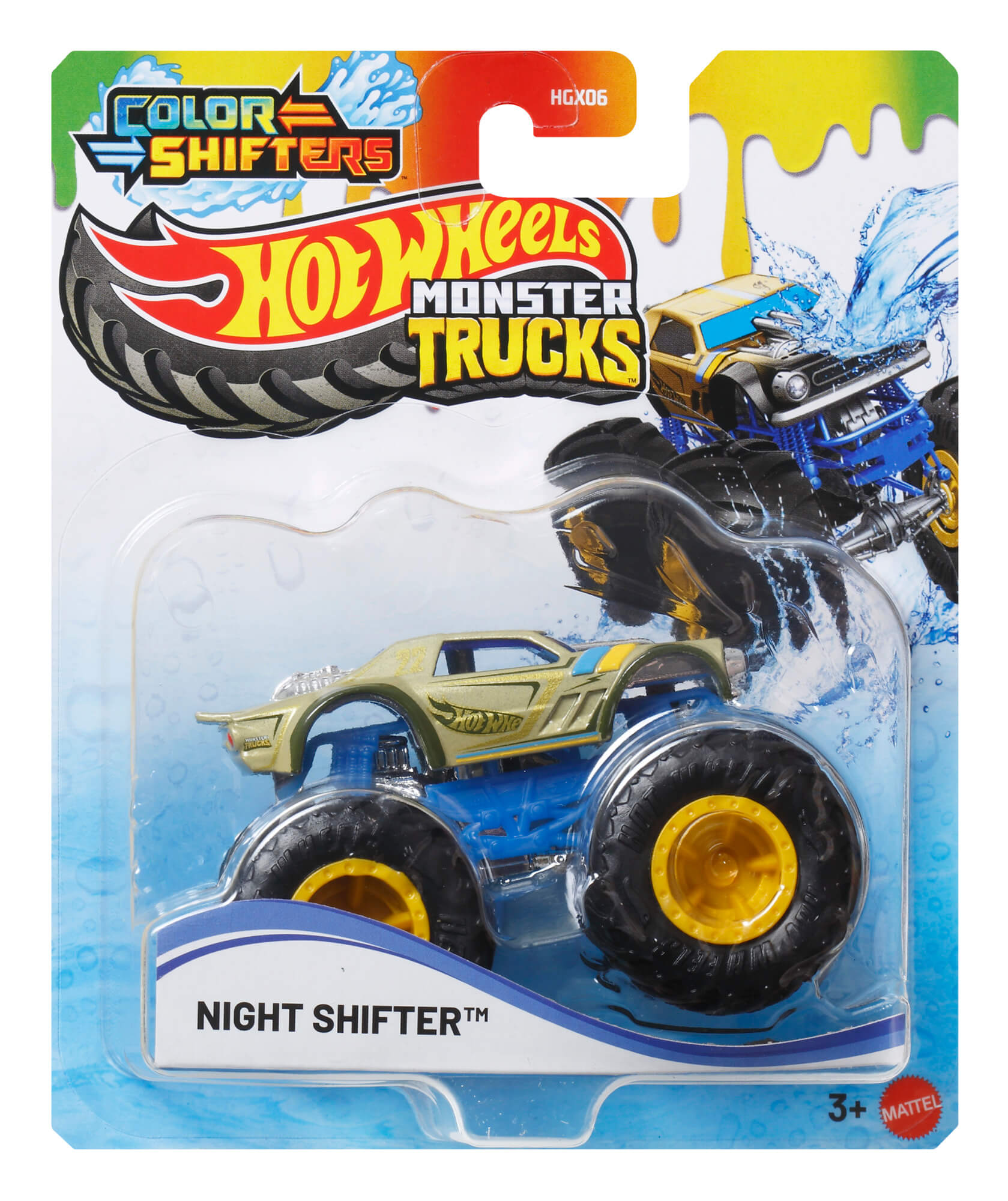 HOT WHEELS MONSTER TRUCKS džipas – Pakeisk spalvą! (HGX06) - Image 5