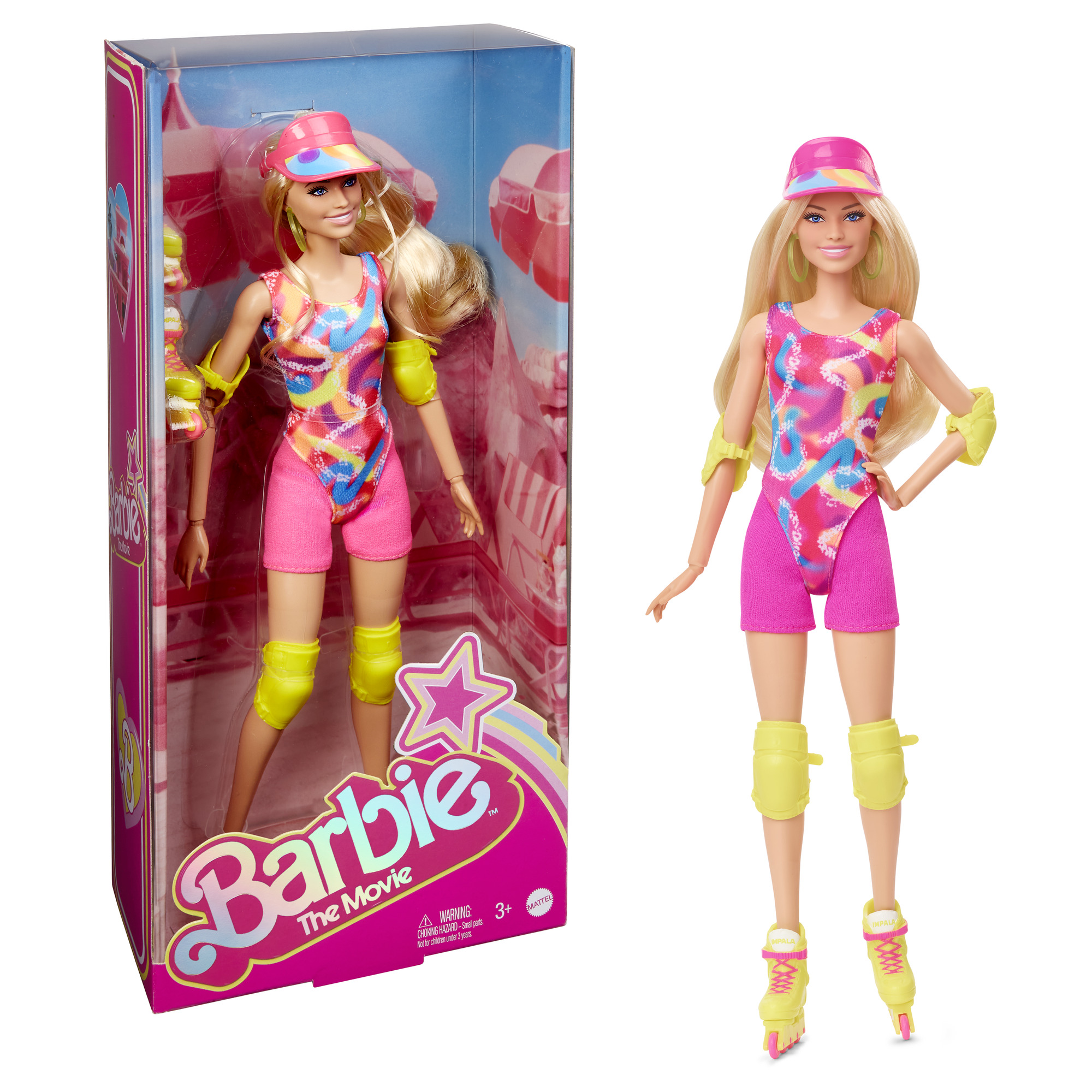 Kolekcinė BARBIE filmo Roller-Skating lėlė su riedučiais (HRB04)