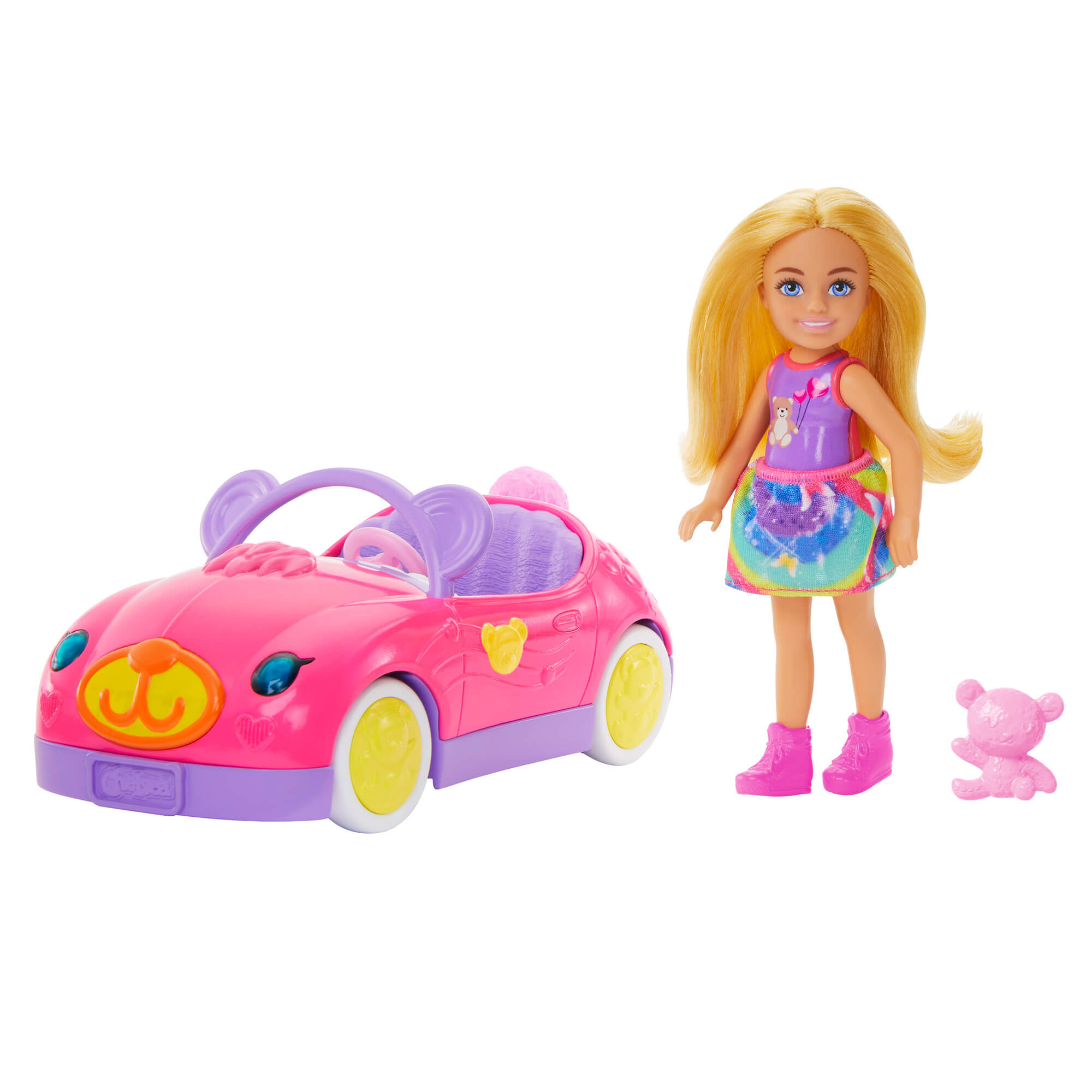 CHELSEA TEDDY CAR lėlytės ir automobiliuko rinkinukas (HXN05) - Image 2