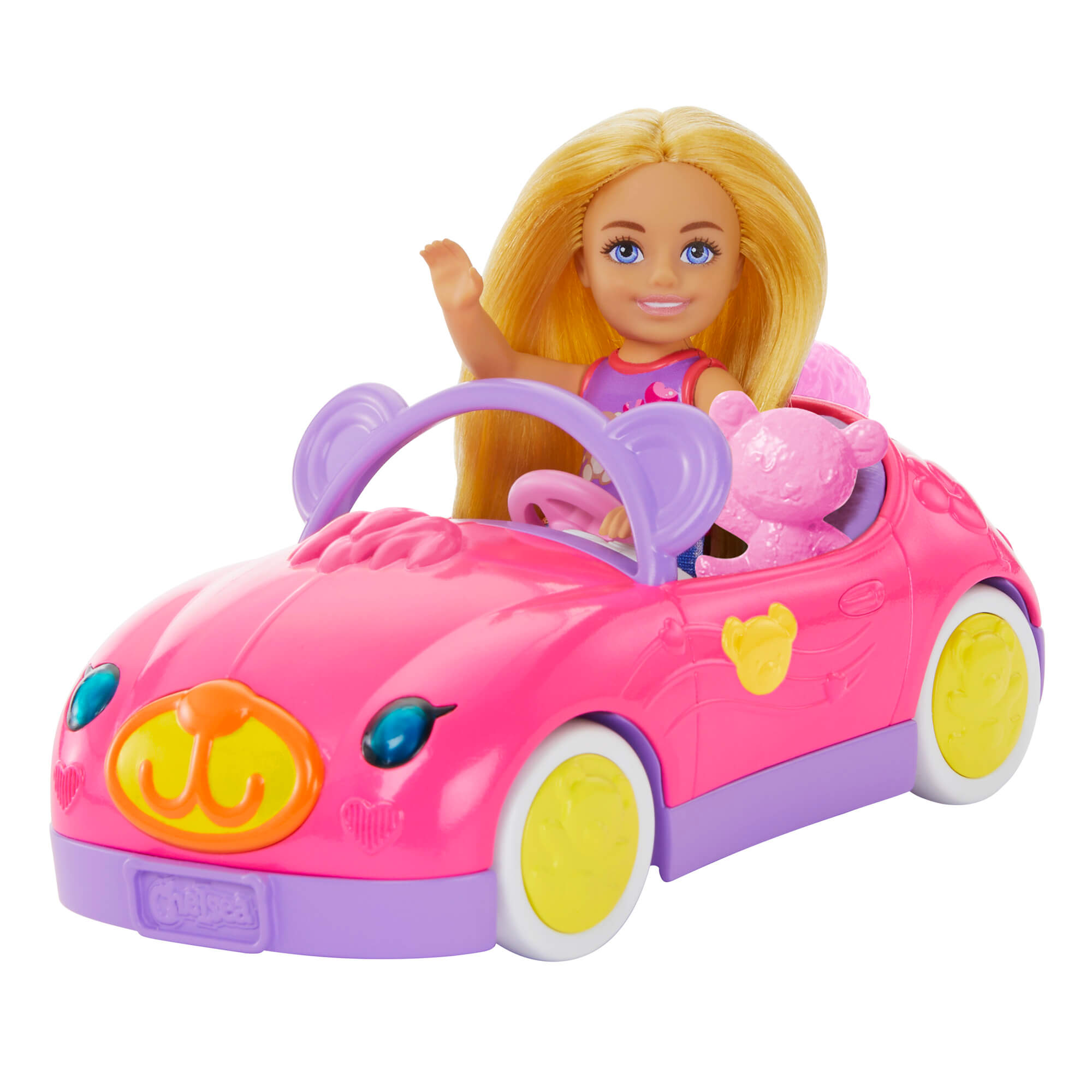 CHELSEA TEDDY CAR lėlytės ir automobiliuko rinkinukas (HXN05) - Image 3