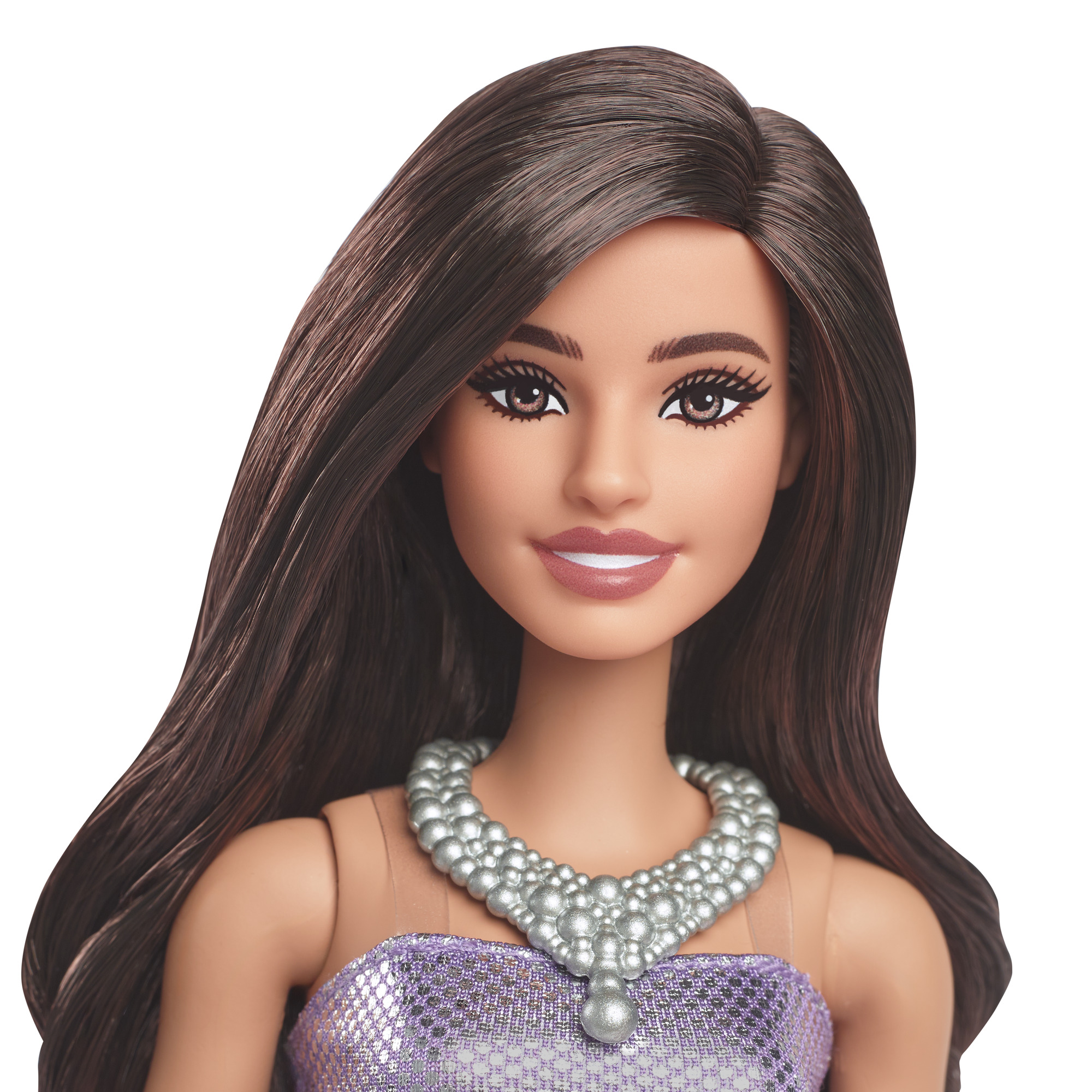 BARBIE madistė pūsta violetine suknele (HYT92) - Image 3