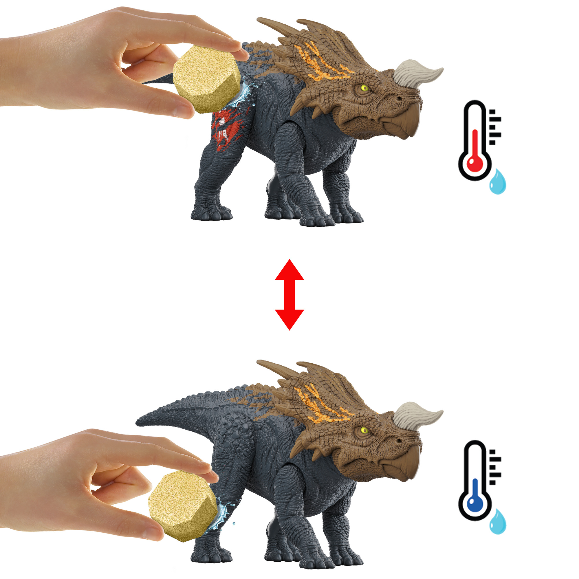 JURASSIC WORLD rinkinys su spalvų keitimo funkcija – Kovų arena (JDC59) - Image 6