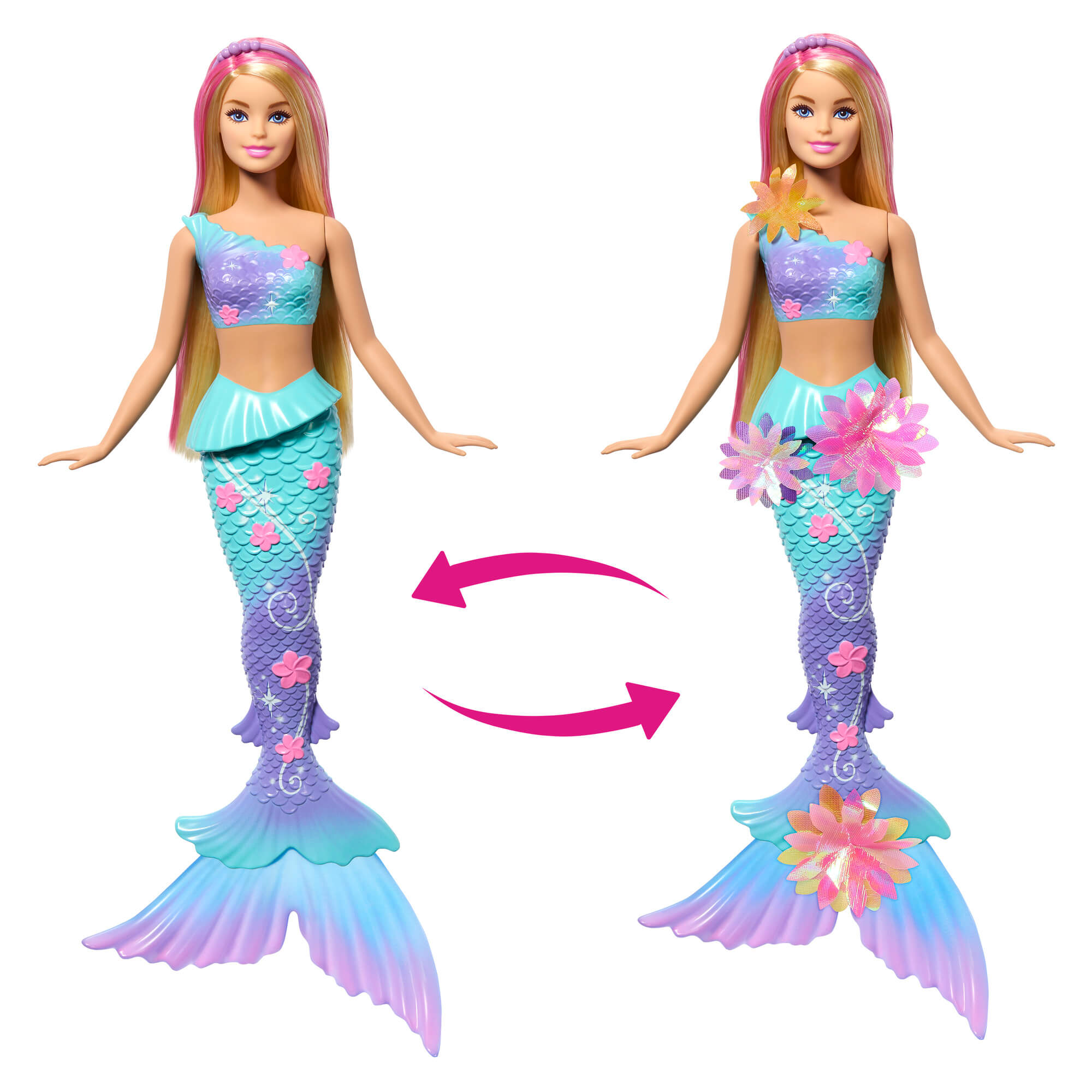 BARBIE DREAMTOPIA BLOOMING MAGIC šviesiaplaukė undinėlė (JDM72) - Image 3