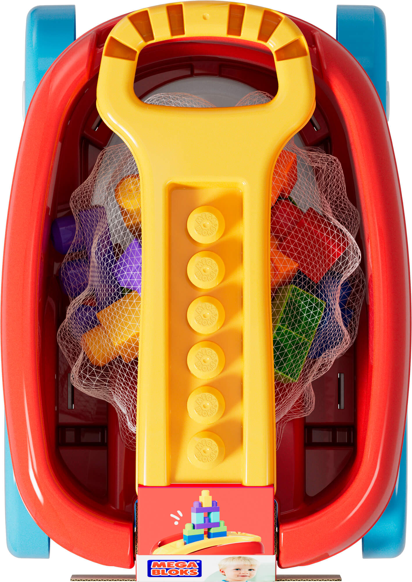 MEGA BLOKS kaladėlių rinkimo vežimėlis (JFR30) - Image 2
