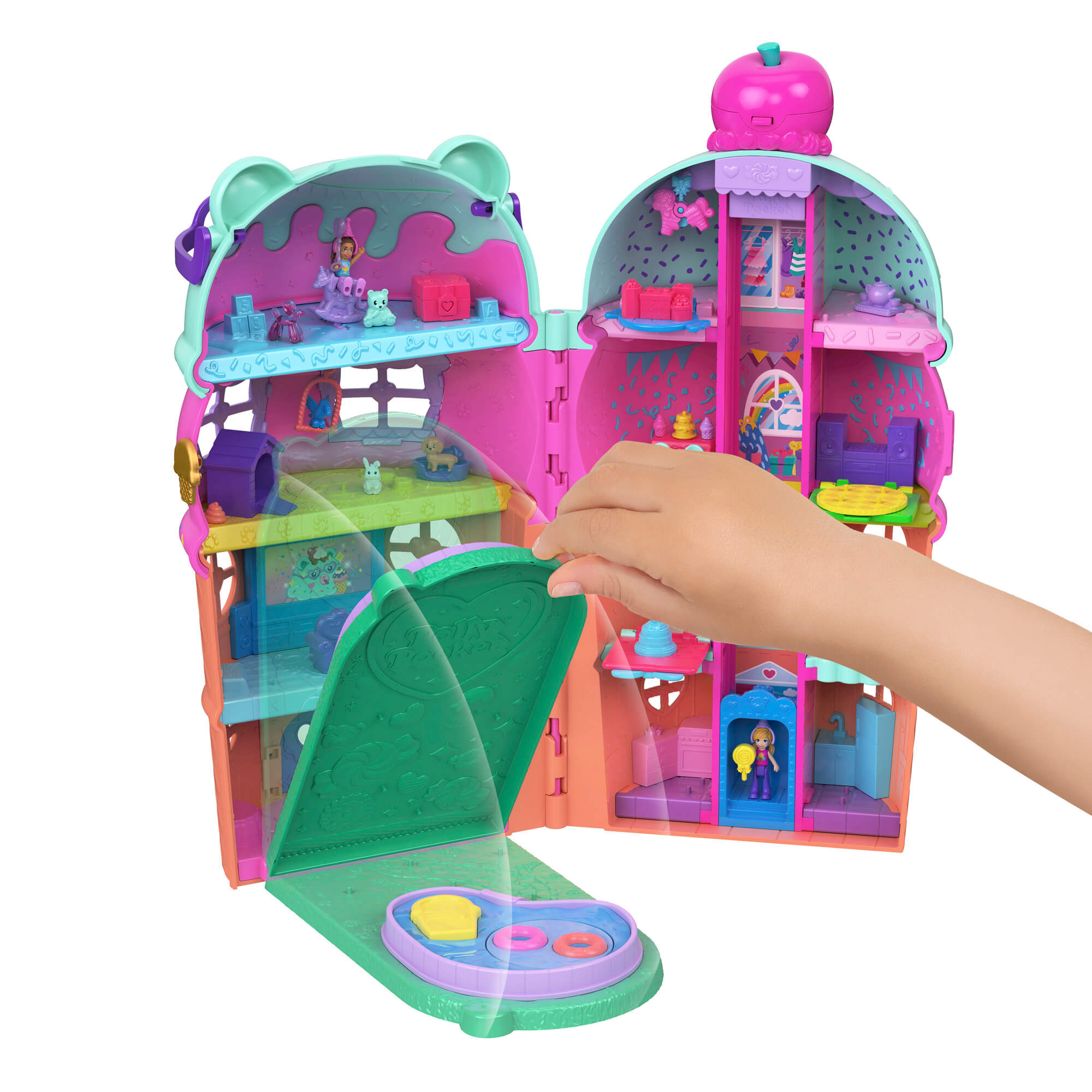 POLLY POCKET ICE CREAM HOUSE pramogų rinkinys (JFT91) - Image 4
