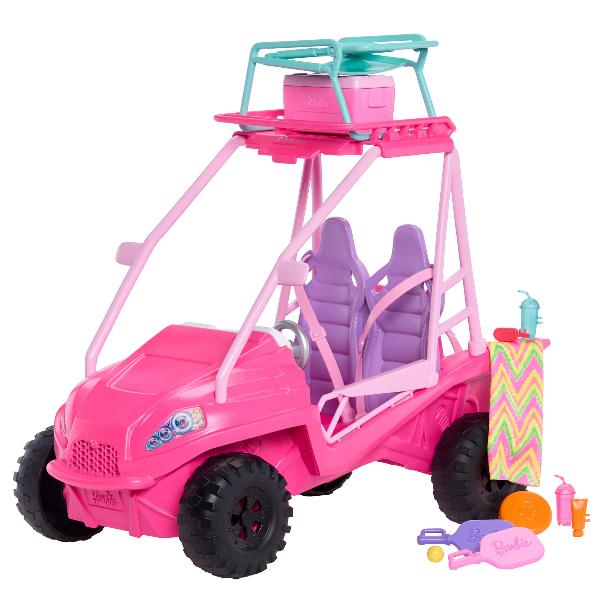 BARBIE MYSTERIES BEACH BUGGY paplūdimio automobilis (JFV68) - Image 2