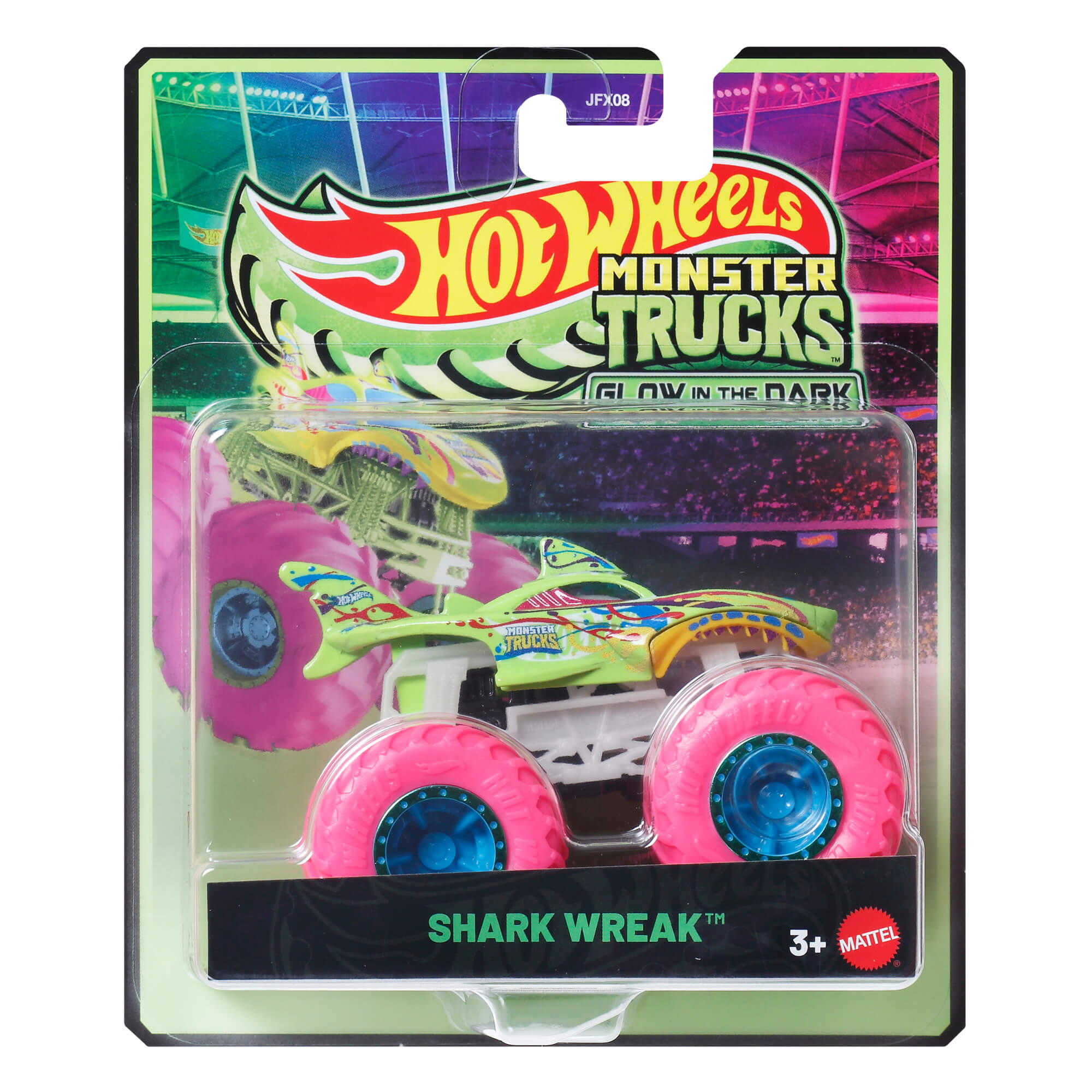 HOT WHEELS MONSTER TRUCKS šviečiantis tamsoje džipas (JFX08) - Image 5