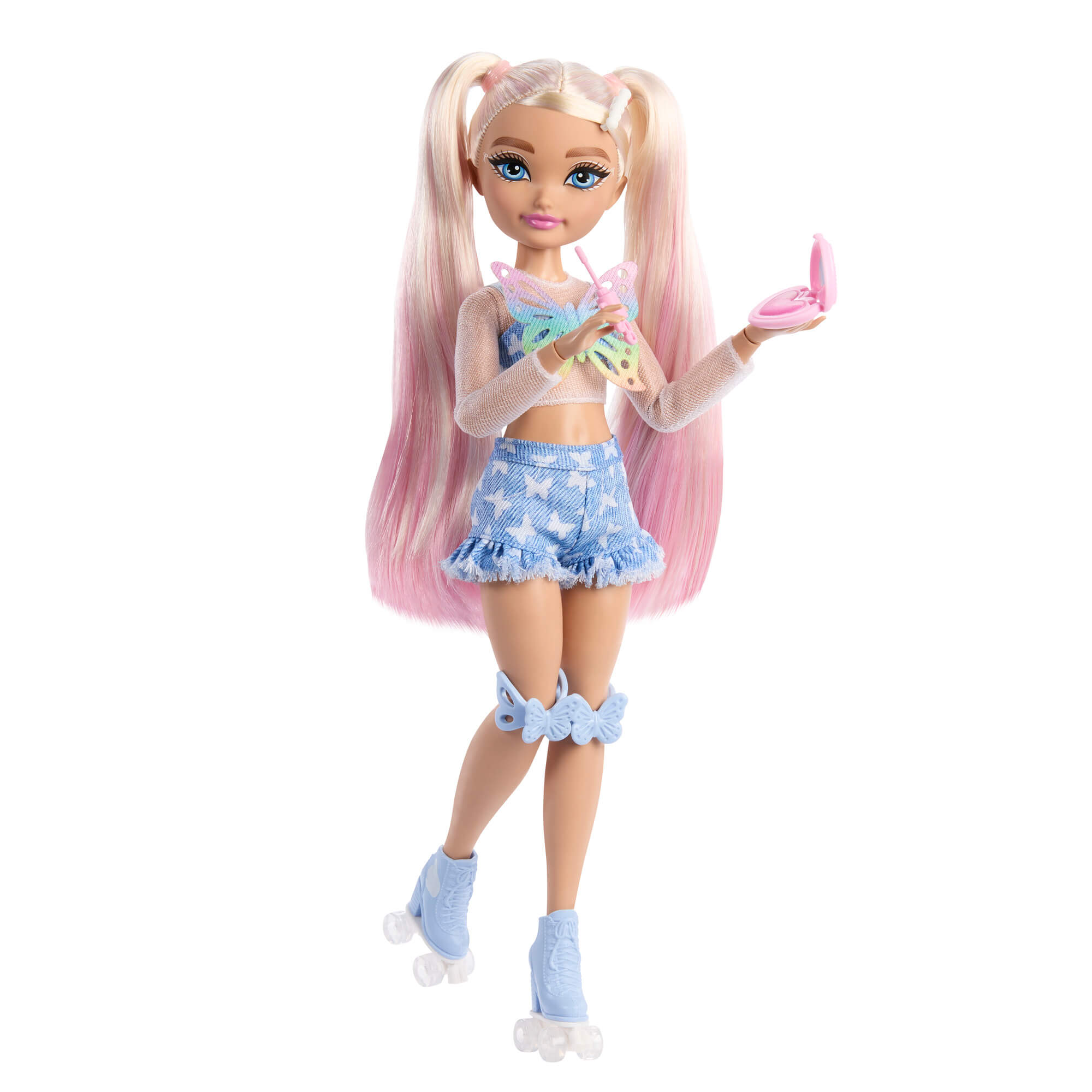 BARBIE DREAM BESTIES ROLLER SKATE lėlė – Malibu (JFX96) - Image 5