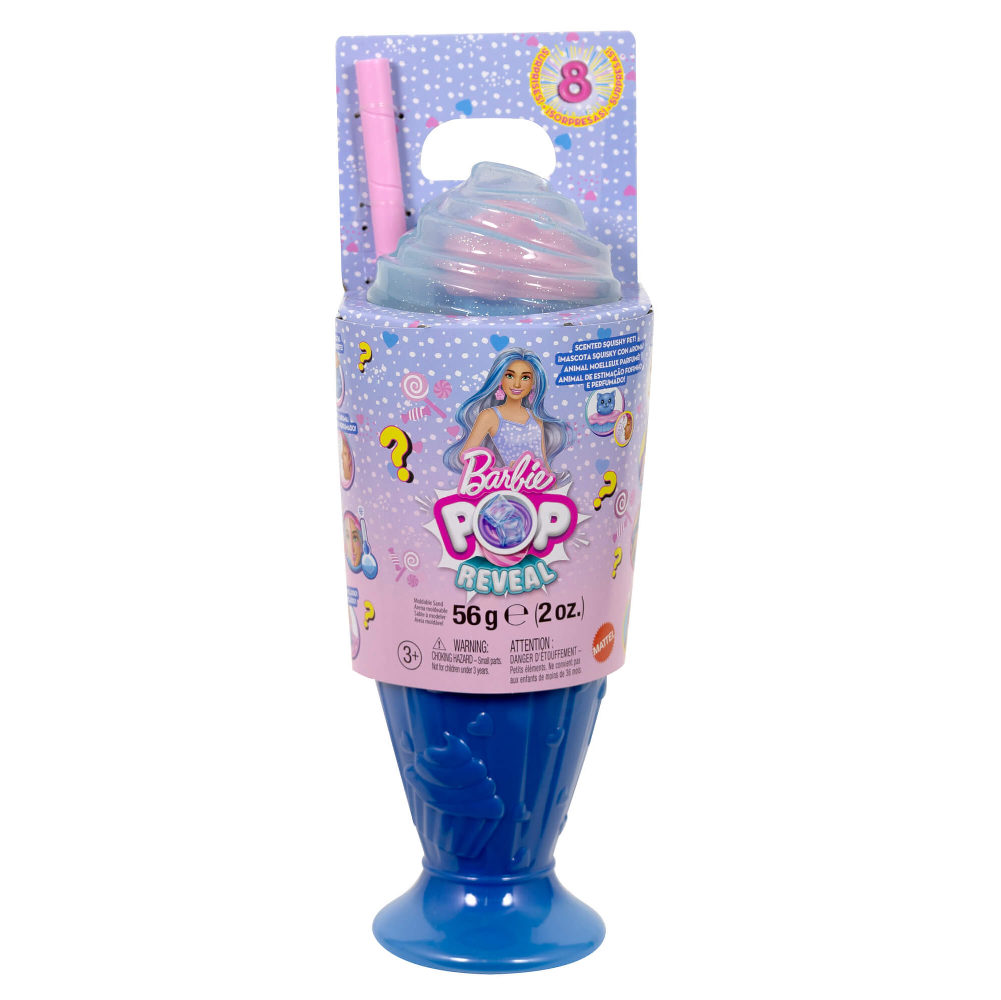 BARBIE POP REVEAL rinkinys – Blue Hair, Sweet Tears serija (JFY61) - Image 5