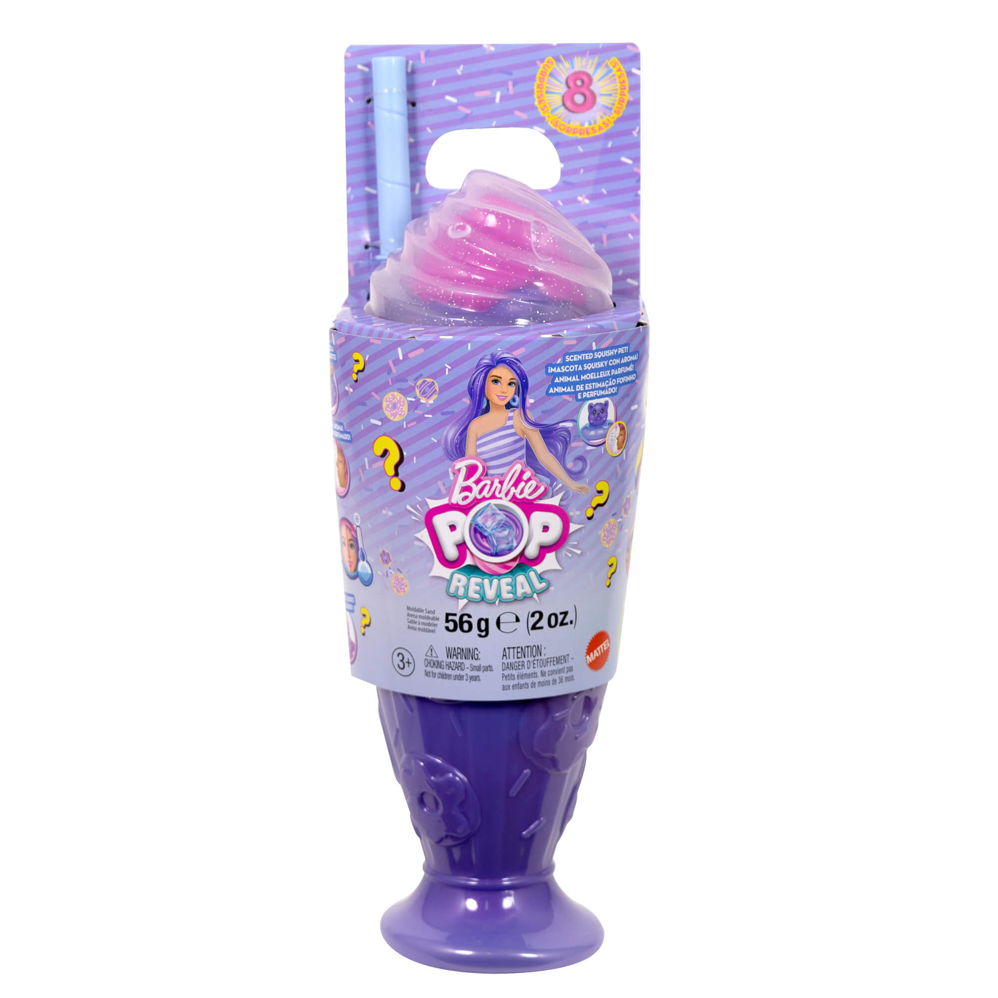 BARBIE POP REVEAL rinkinys – Purple Hair, Sweet Tears serija (JFY60) - Image 5