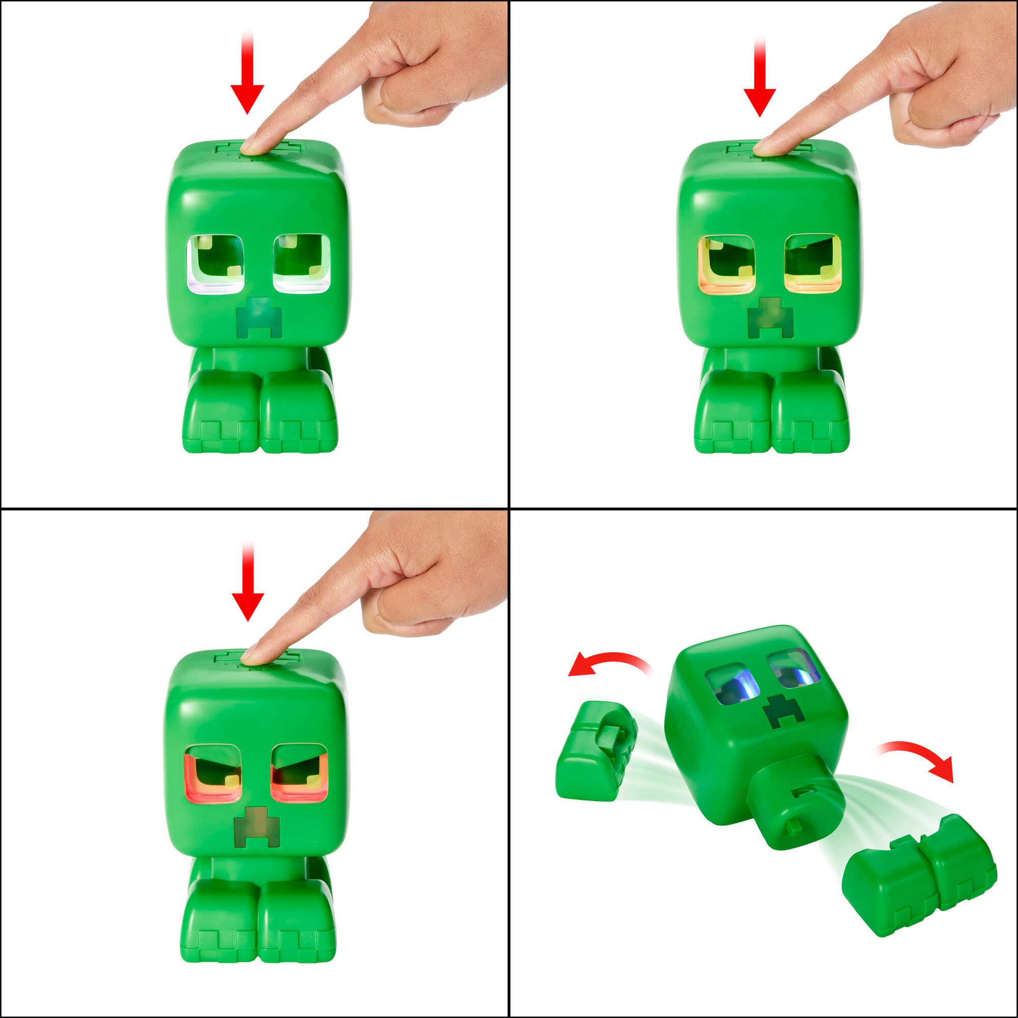 MINECRAFT interaktyvi figūrėlė – My Pet Creeper (JGX49) - Image 6