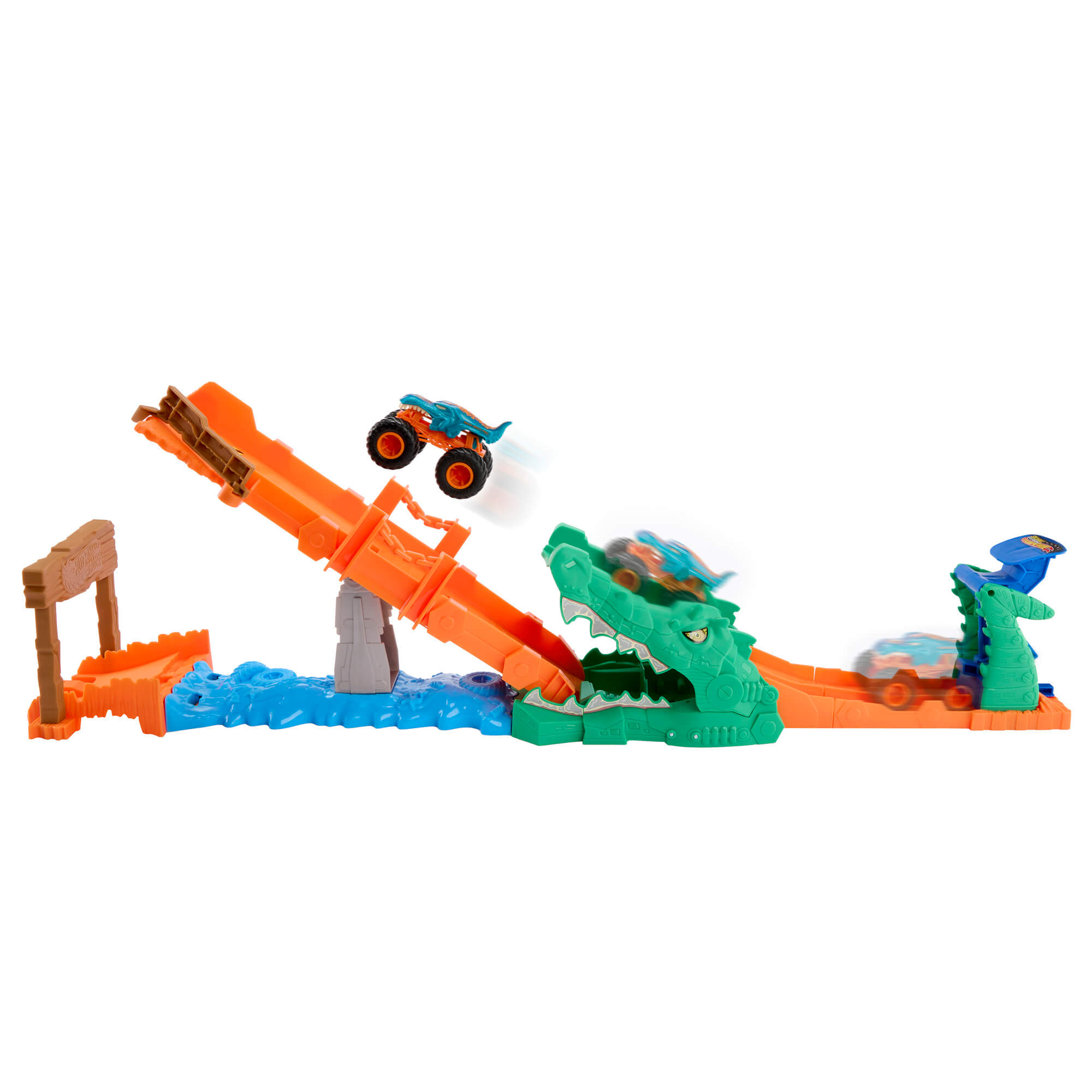 HOT WHEELS MONSTER TRUCKS rinkinys – Krokodilo iššūkis (JJN45) - Image 2