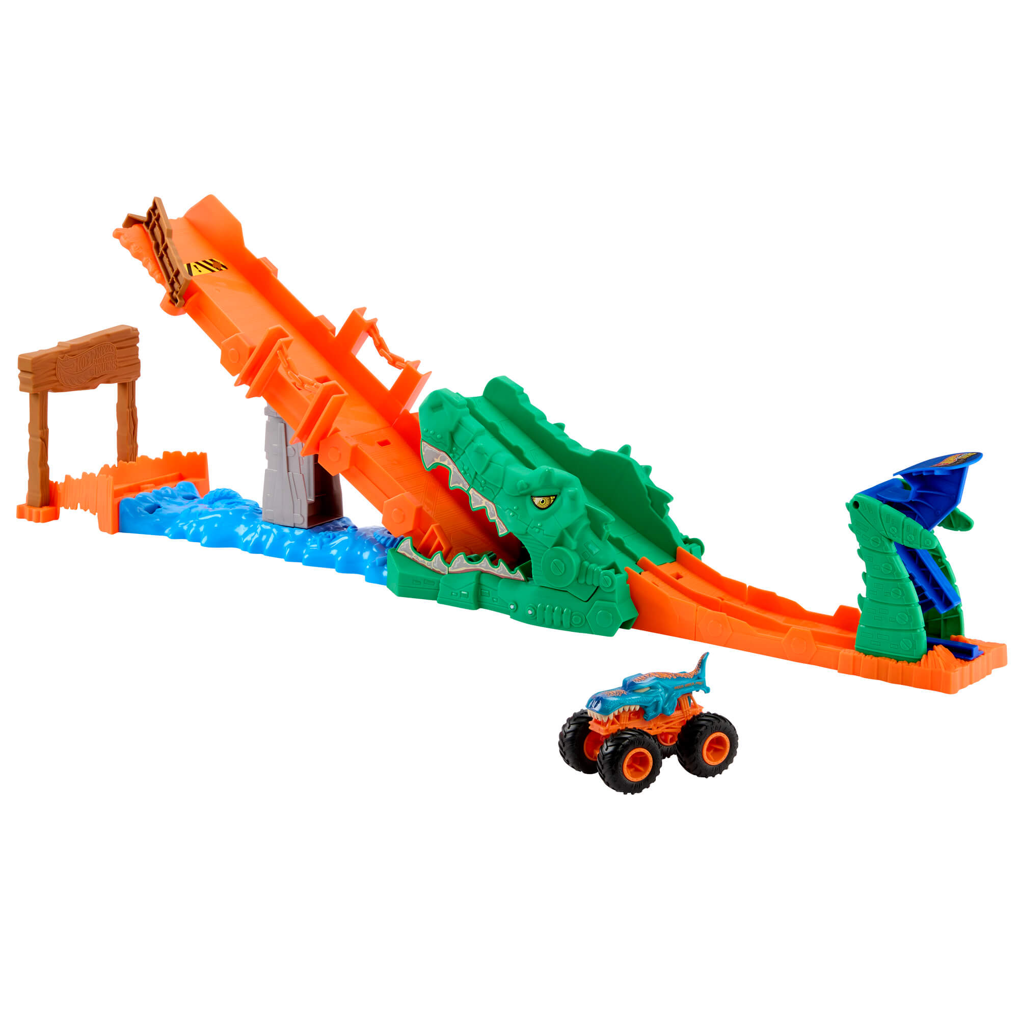 HOT WHEELS MONSTER TRUCKS rinkinys – Krokodilo iššūkis (JJN45) - Image 3