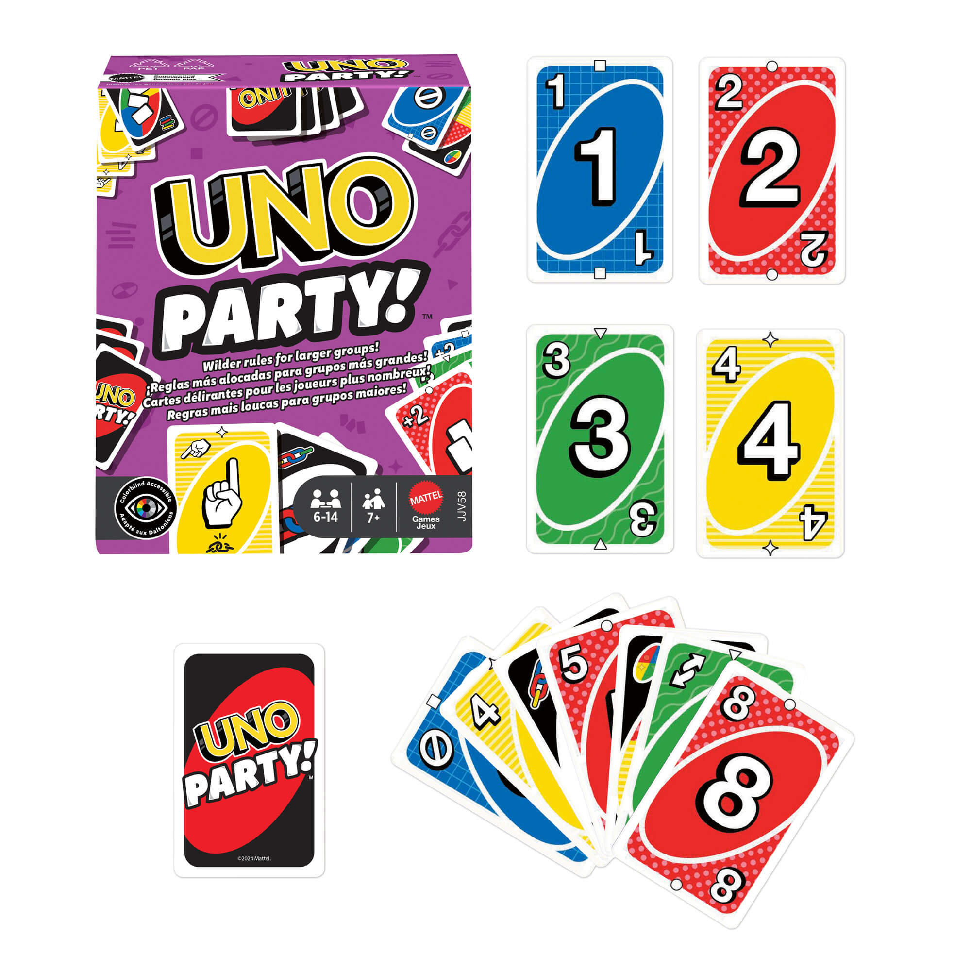 UNO kortos PARTY (atnaujintos) (JJV58) - Image 2