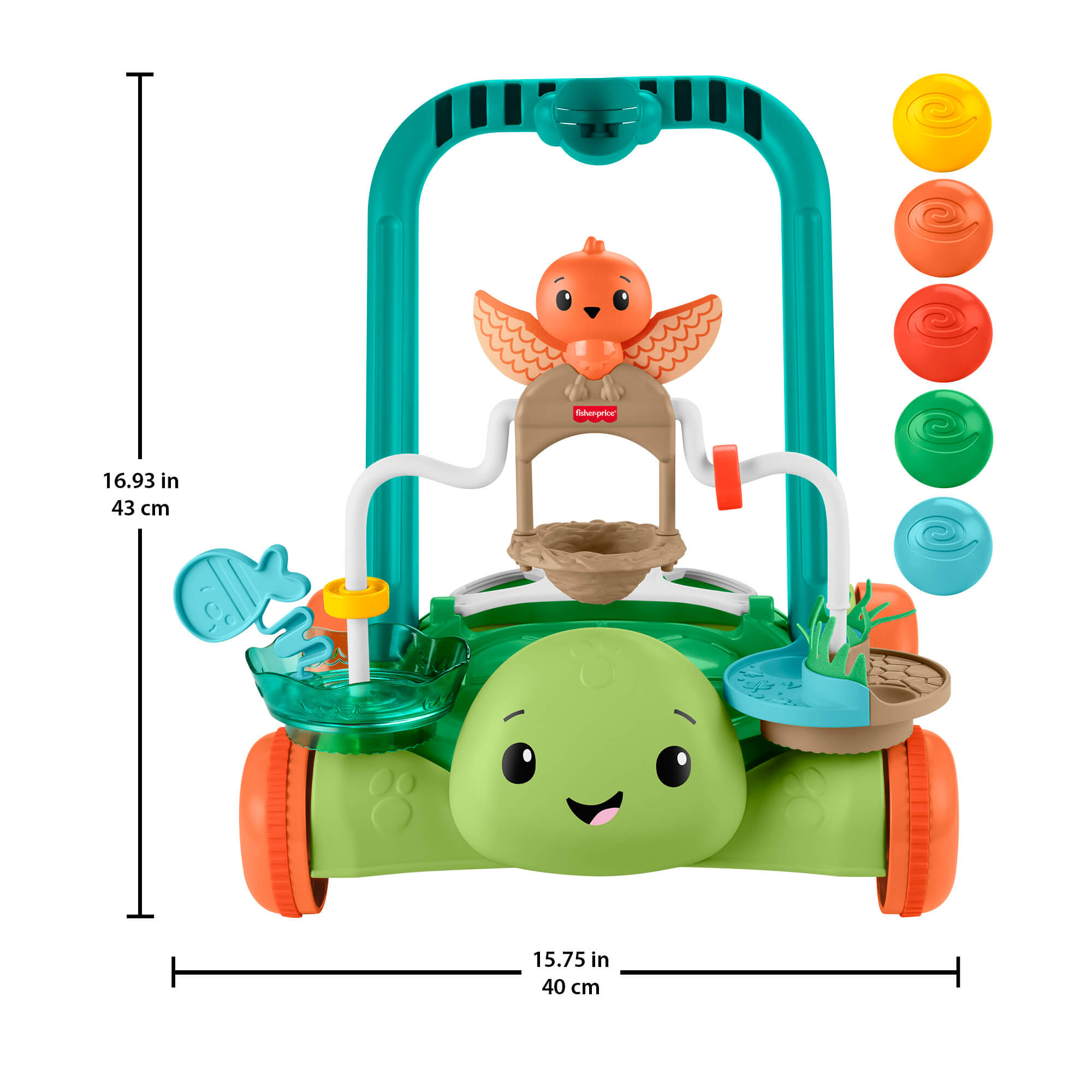 FISHER-PRICE vėžliuko vaikštynė (JKD63) - Image 2
