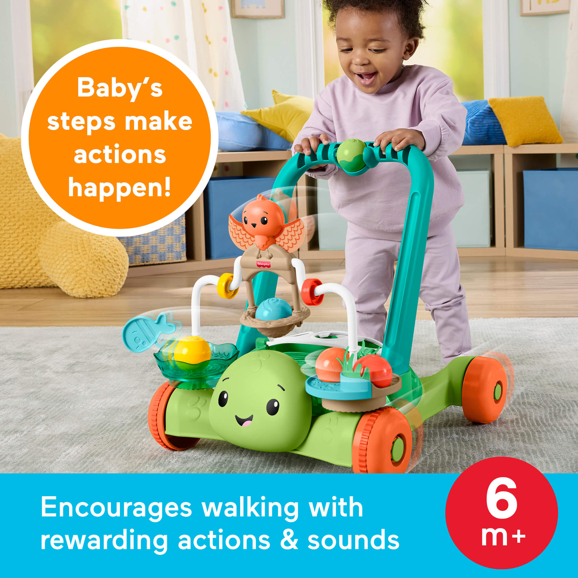 FISHER-PRICE vėžliuko vaikštynė (JKD63) - Image 3