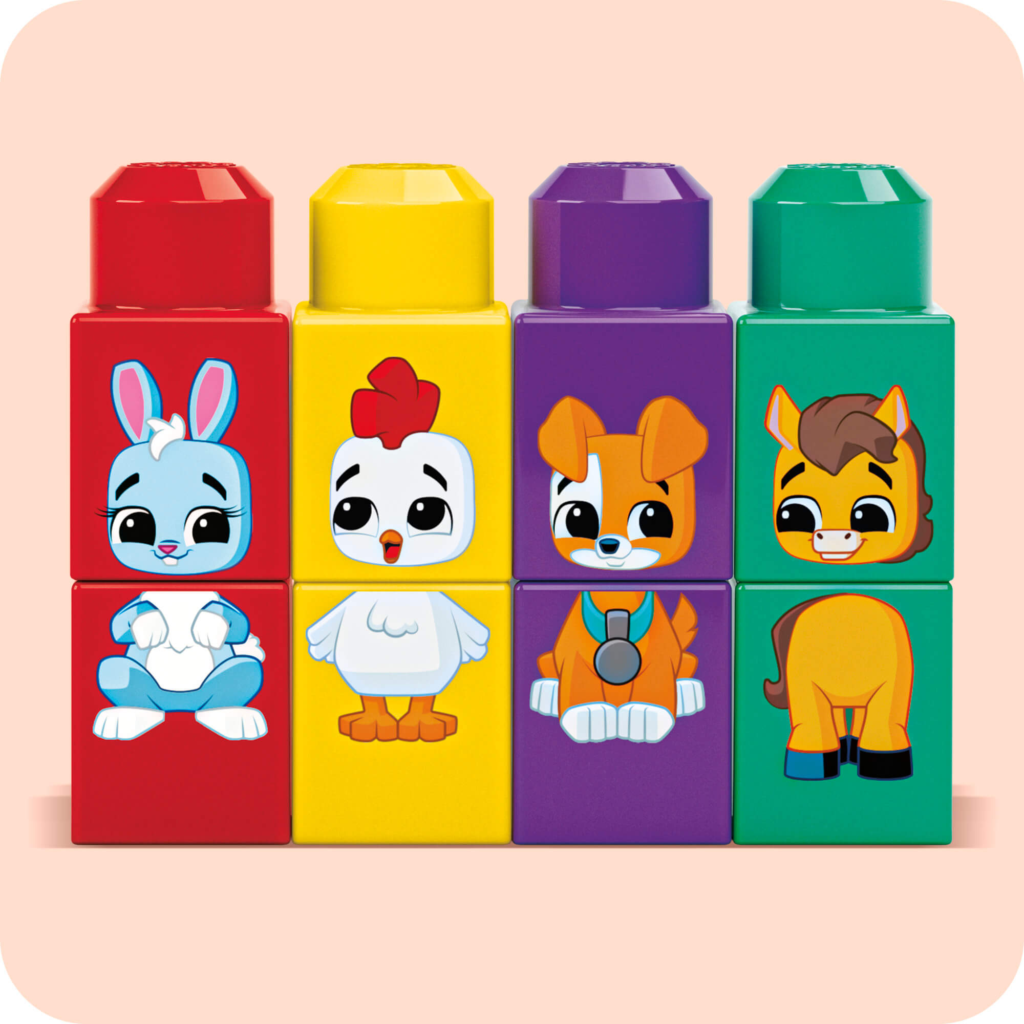 MEGA BLOKS konstruktorius – traktorius su gyvūnėliais (JKG33) - Image 2