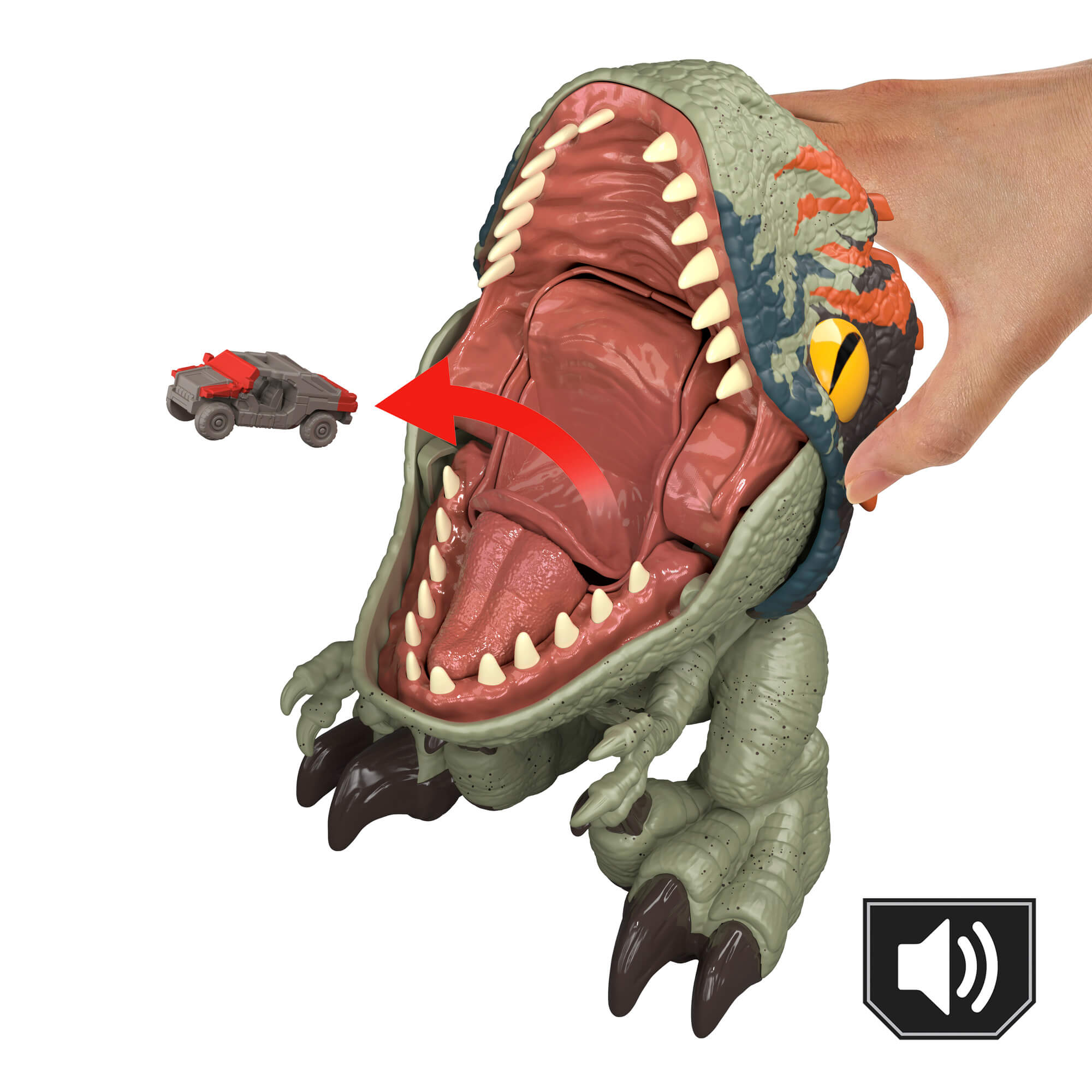 JURASSIC WORLD FIERCE FEEDER interaktyvus dinozauras Velociraptor (JKG86) - Image 4