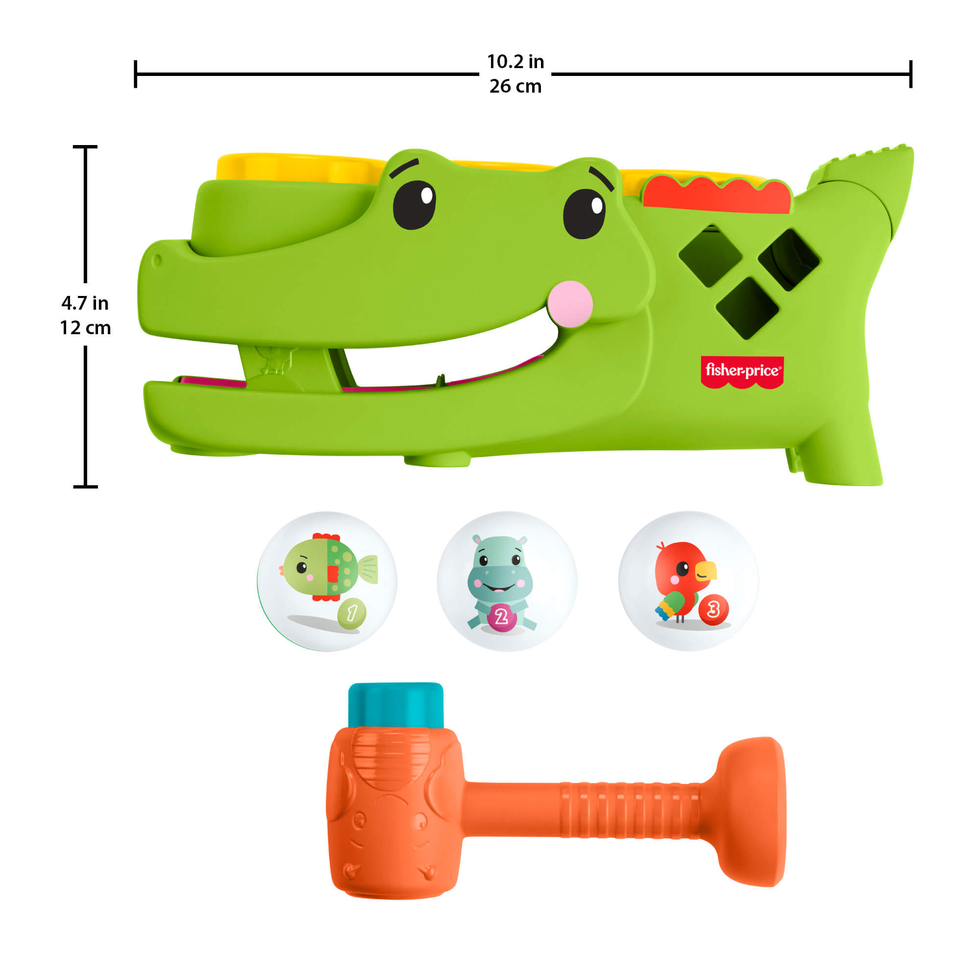 FISHER-PRICE veiklos aligatorius (JLB94) - Image 6