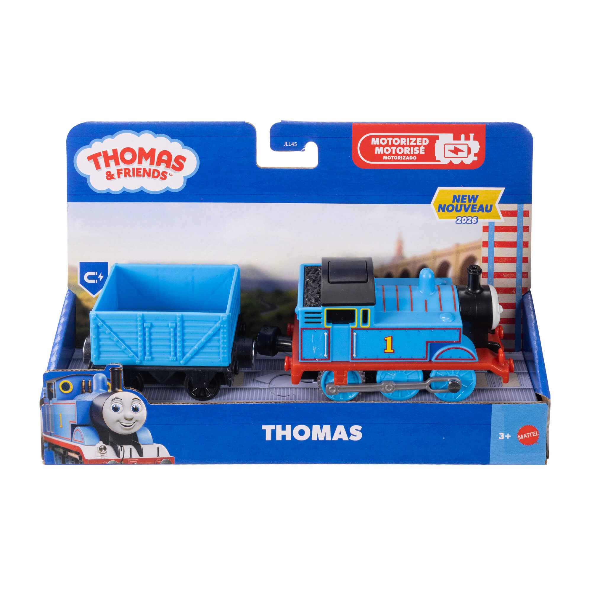 THOMAS AND FRIENDS motorizuotas traukinukas su vagonu (JLL44) - Image 5