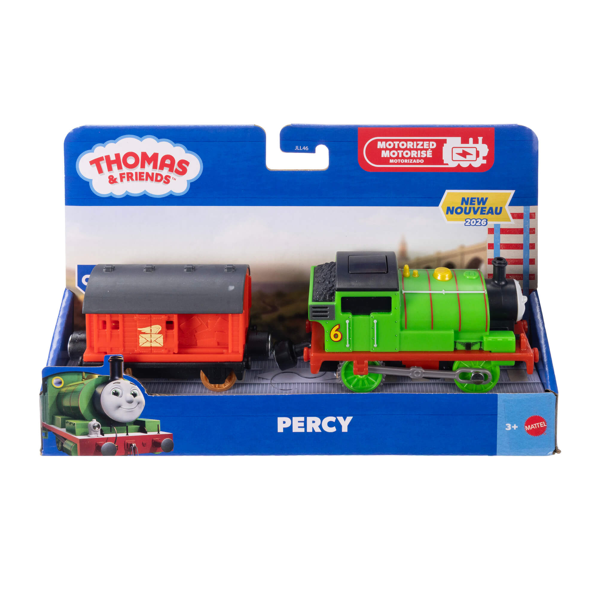 THOMAS AND FRIENDS motorizuotas traukinukas su vagonu (JLL44) - Image 6