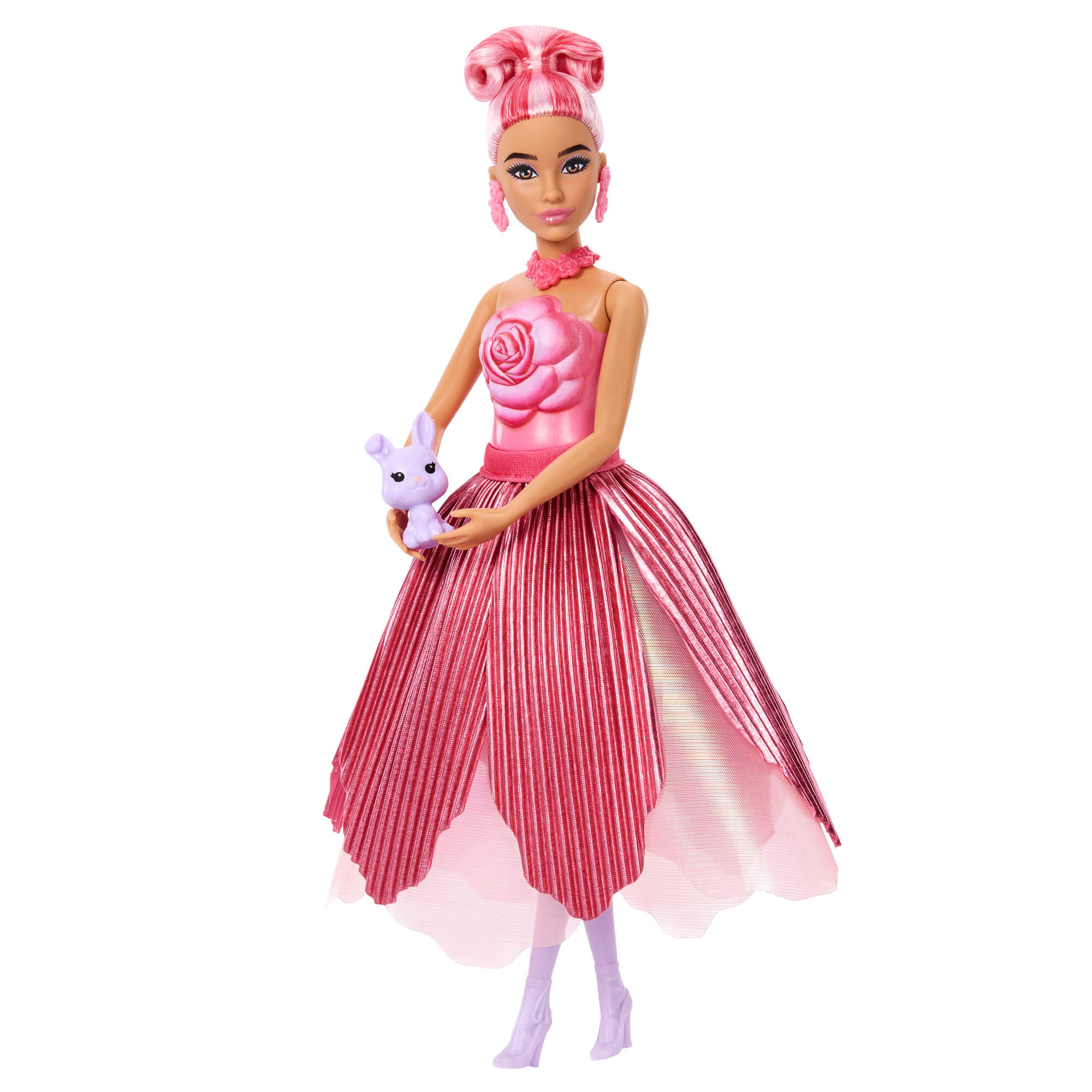BARBIE ROSE SURPRISE lėlė gėlėje (JMF59) - Image 3