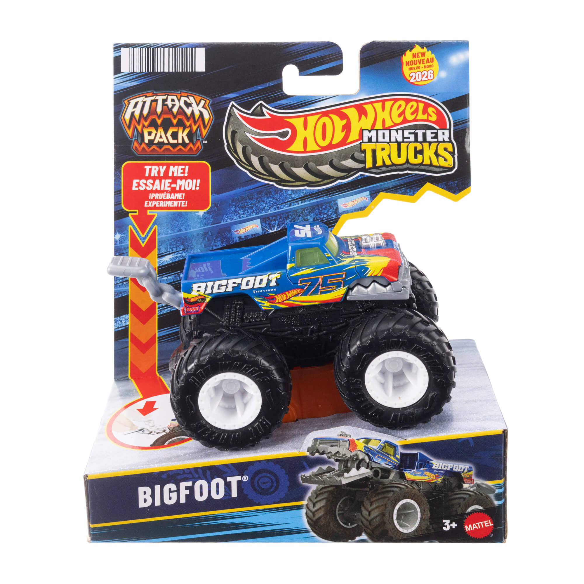 HOT WHEELS MONSTER TRUCKS džipas – Attack Pack (JMK92) - Image 2