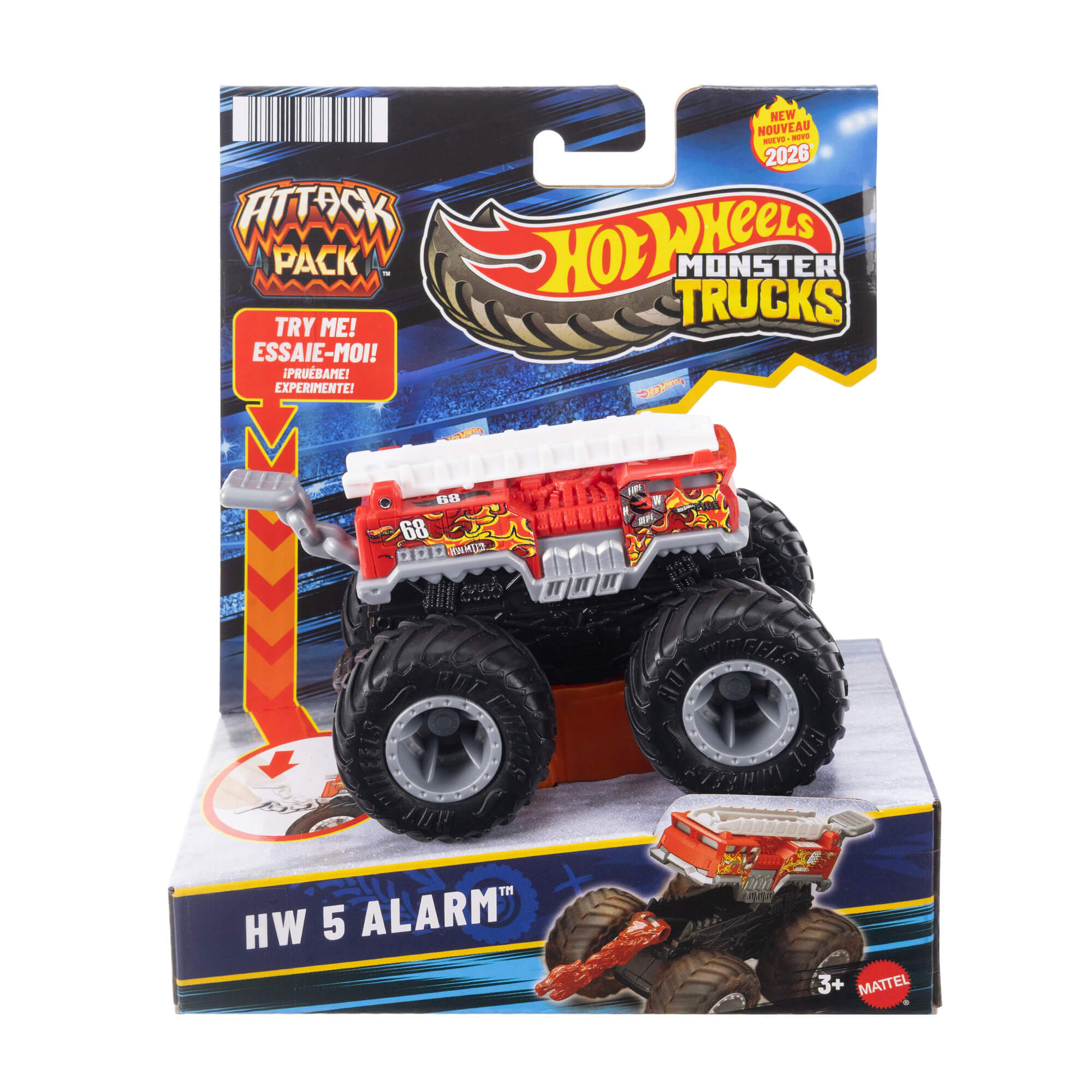 HOT WHEELS MONSTER TRUCKS džipas – Attack Pack (JMK92) - Image 4