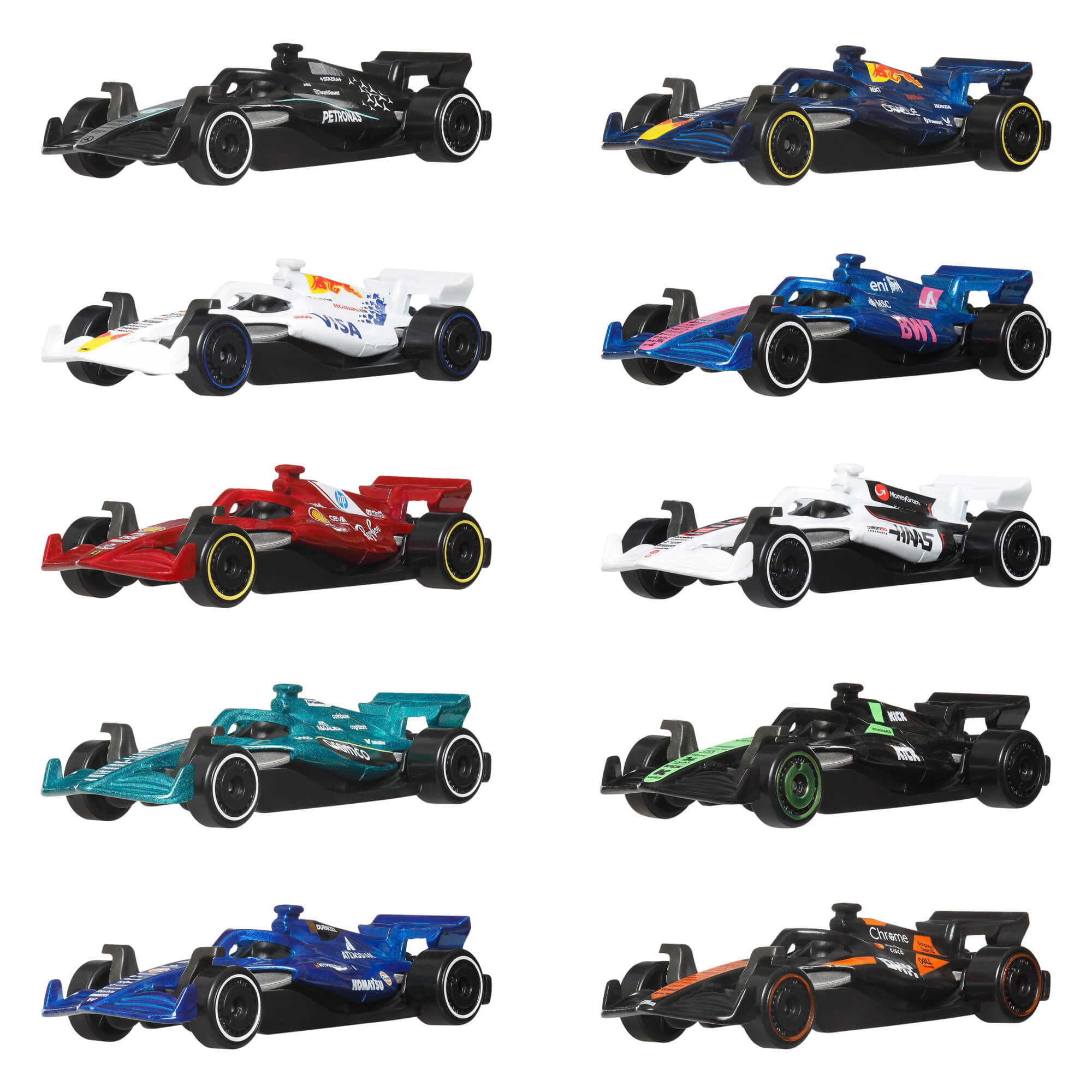 HOT WHEELS F1 bolidų rinkinys (10 vnt.) (JMM24) - Image 2