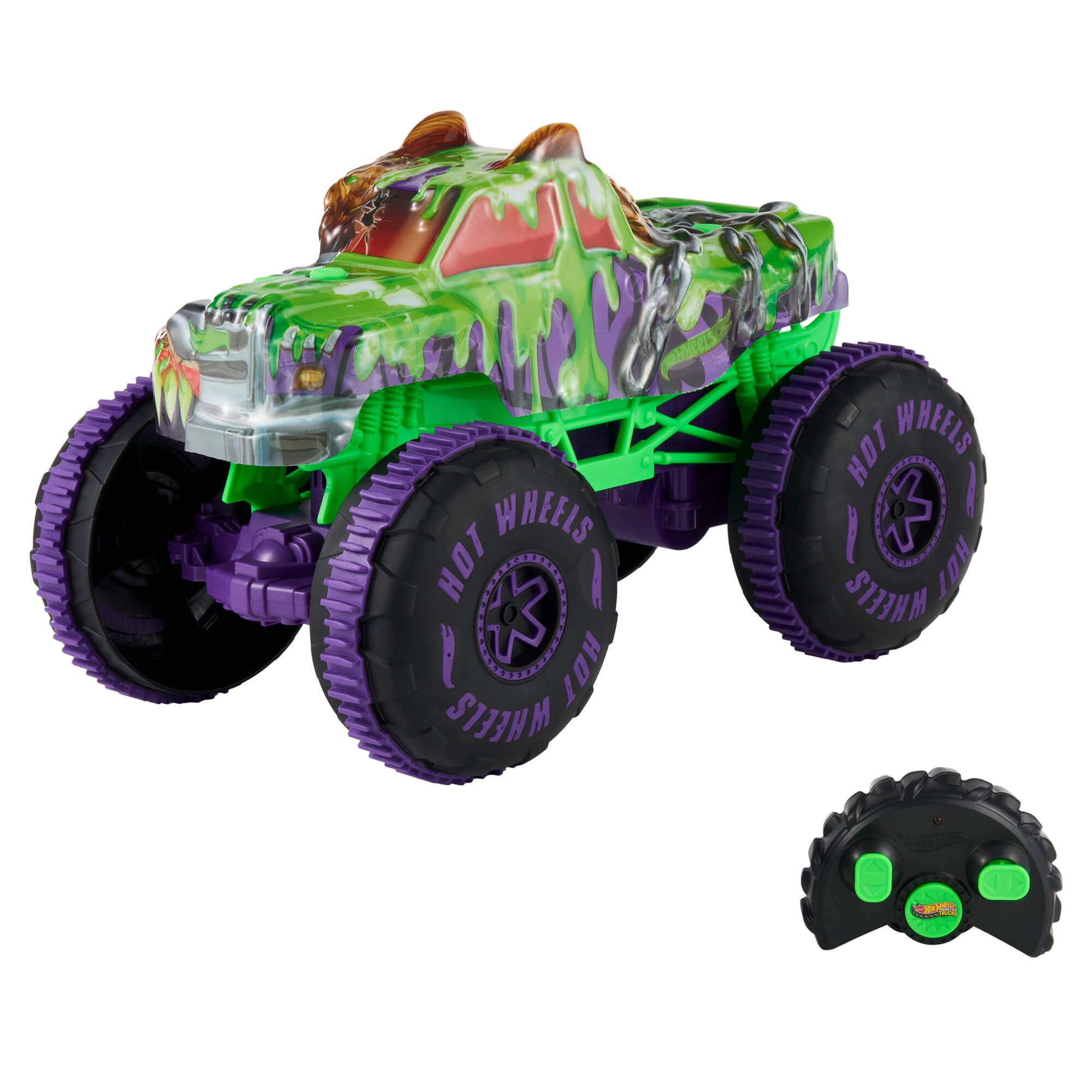 HOT WHEELS MONSTER TRUCKS RC automodelis – Wreckin' Wolf (JMM77) - Image 2