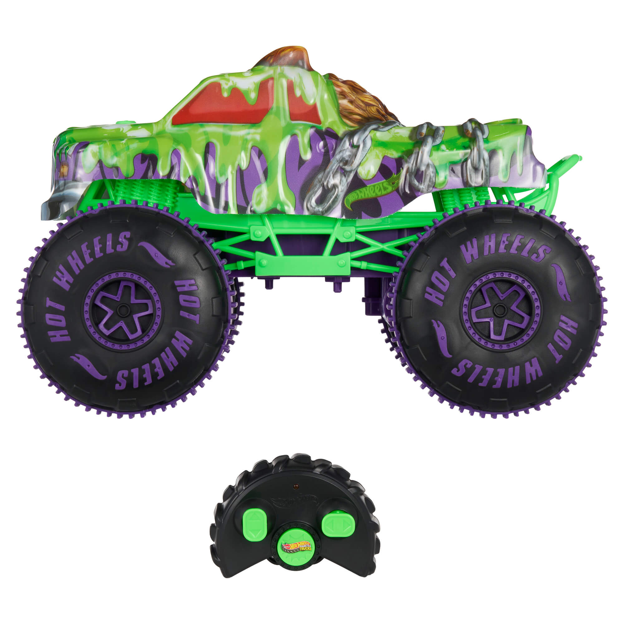 HOT WHEELS MONSTER TRUCKS RC automodelis – Wreckin' Wolf (JMM77) - Image 3