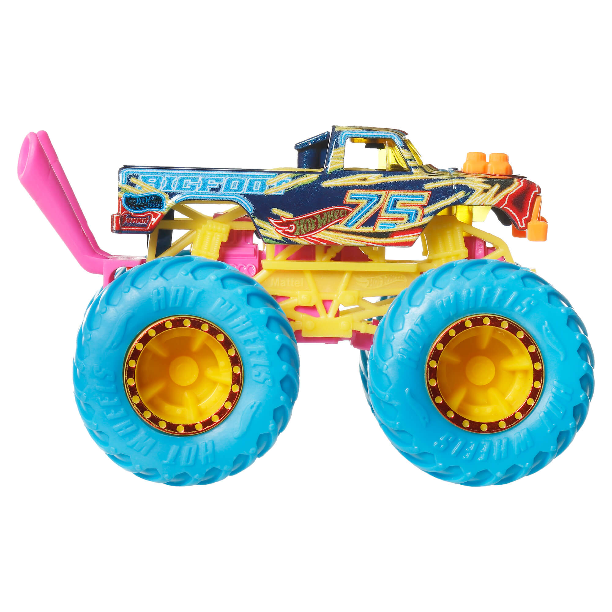 HOT WHEELS MONSTER TRUCKS džipas – Neon Smasher (JMV39) - Image 3