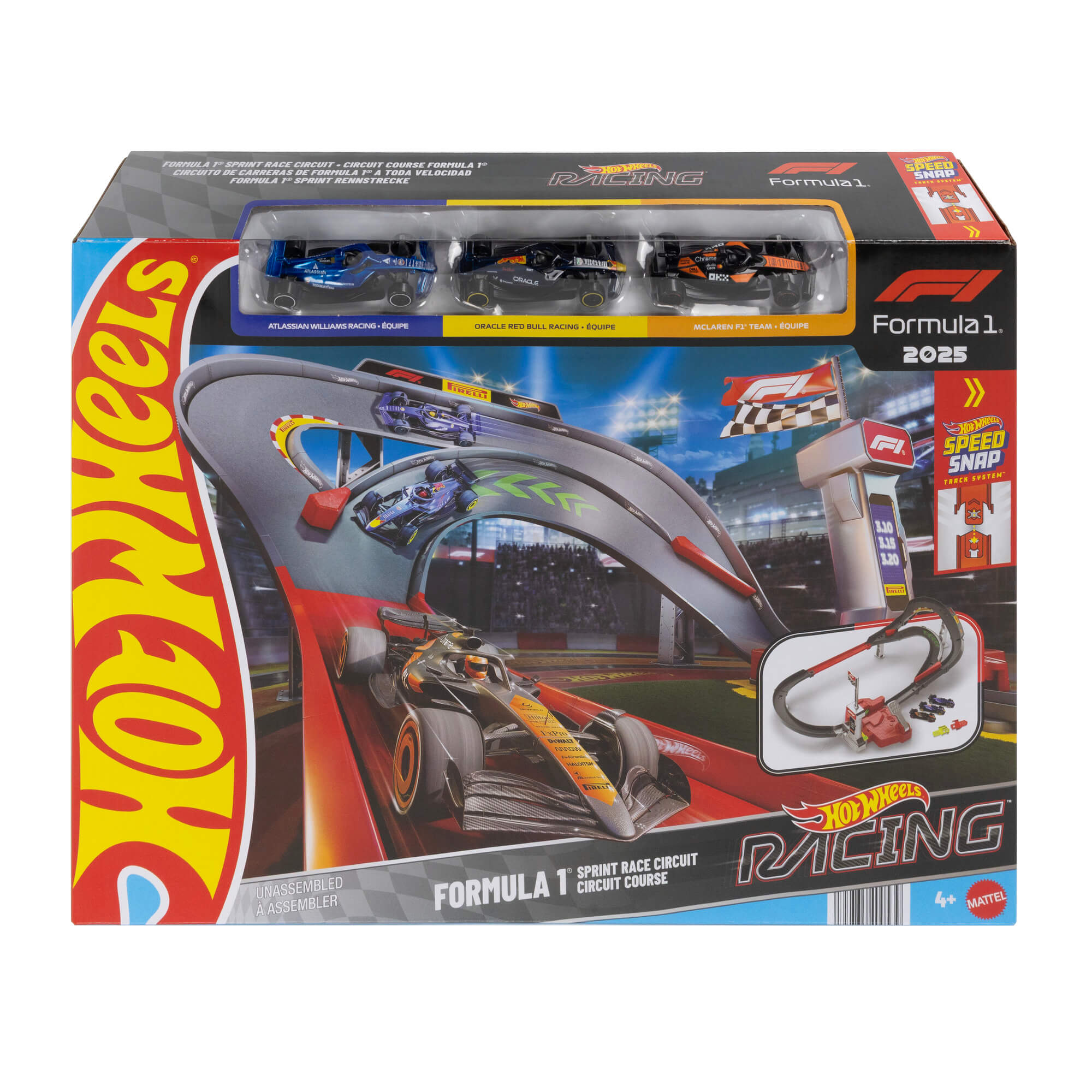 HOT WHEELS F1 lenktynių trasa – Sprint Race Circuit (JNN32) - Image 4