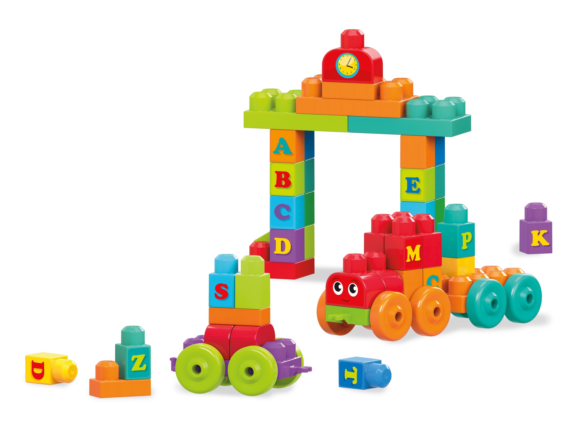 MEGA BLOKS rinkinys – Traukinys (60 det.) (DXH35) - Image 3