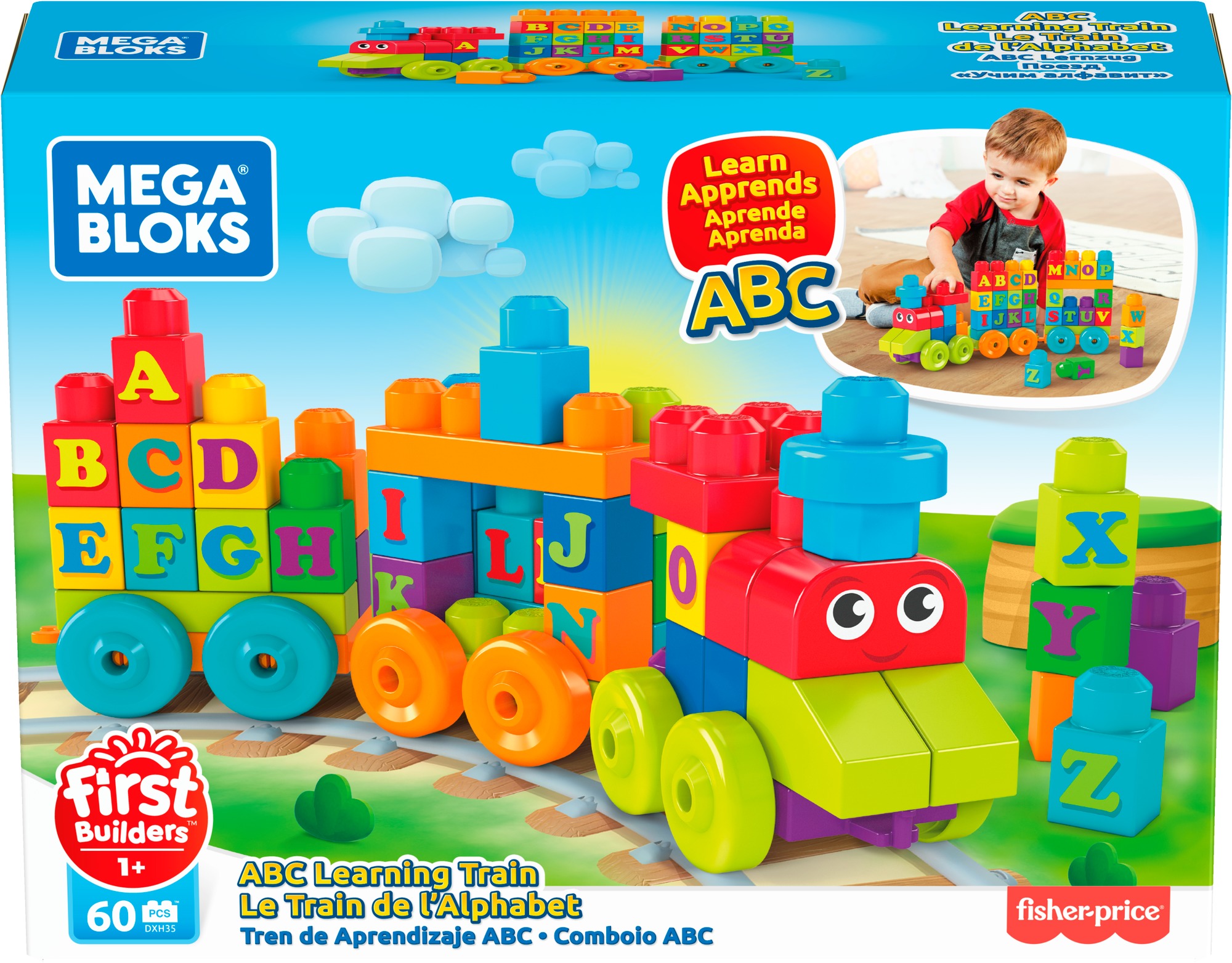 MEGA BLOKS rinkinys – Traukinys (60 det.) (DXH35) - Image 5