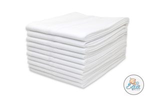 EGA baltos tetra sauskelnės merliukai 80x80 10 vnt.