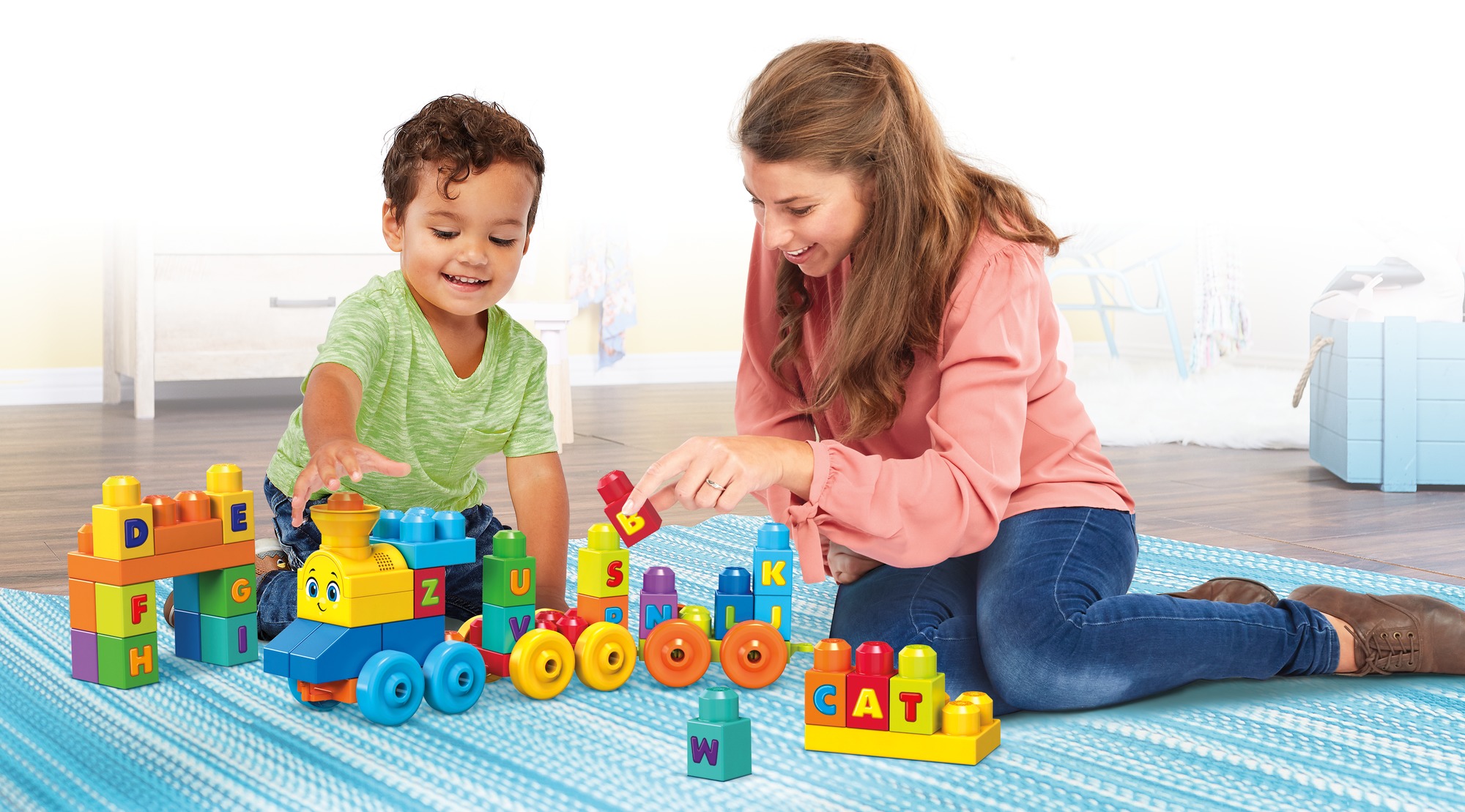 MEGA BLOKS muzikinis abėcėles traukinys (50 det.) (FWK22) - Image 2