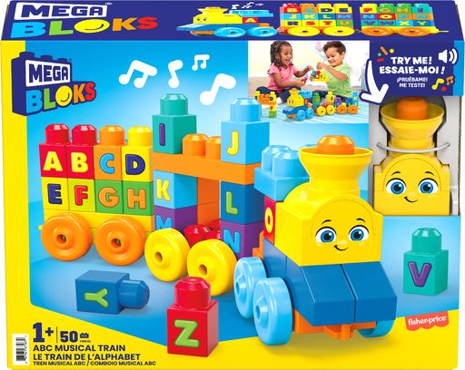 MEGA BLOKS muzikinis abėcėles traukinys (50 det.) (FWK22) - Image 6