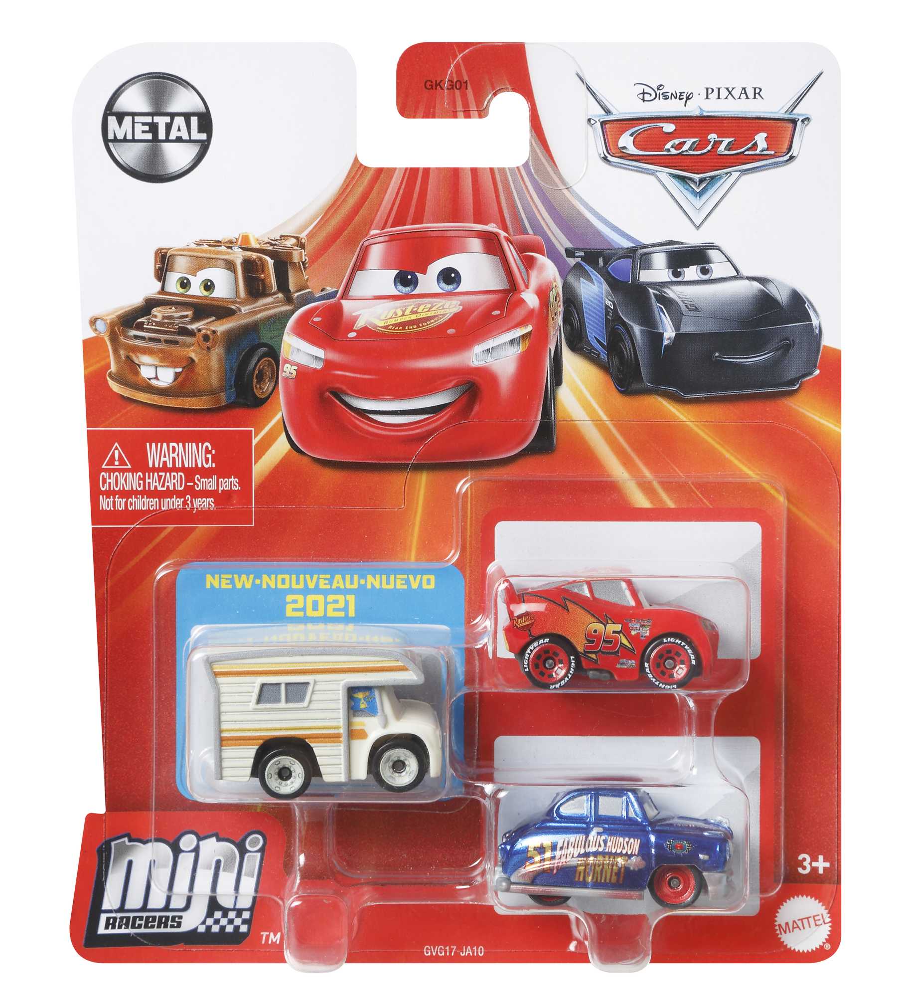 CARS trijų automodeliukų rinkinys – Mini lenktynininkas (GKG01) - Image 6
