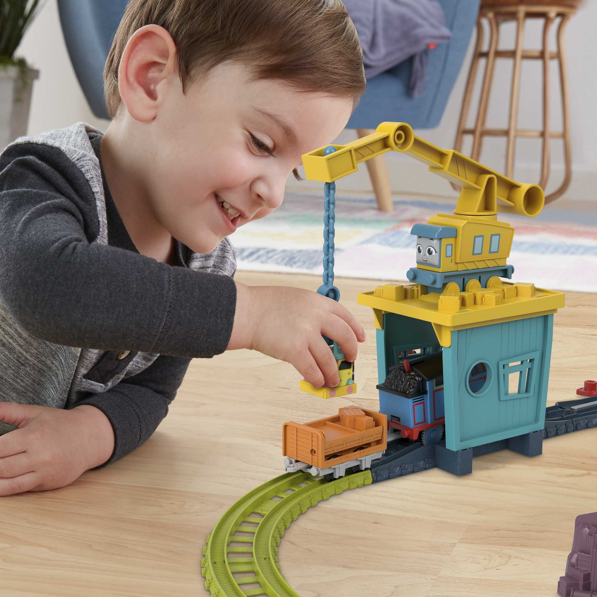 THOMAS AND FRIENDS rinkinys – Kranė Karli ir Sandi (HDY58) - Image 2