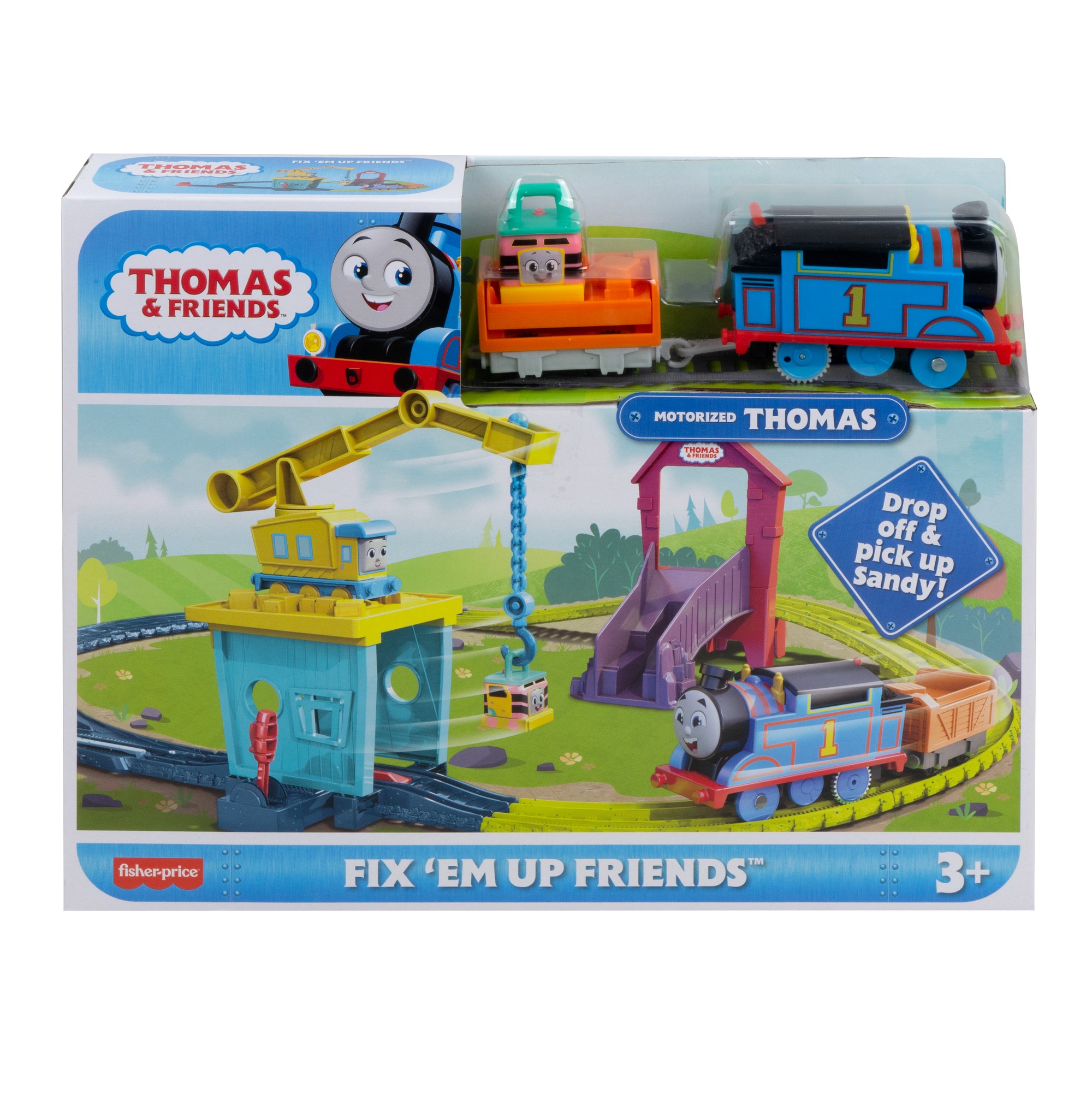 THOMAS AND FRIENDS rinkinys – Kranė Karli ir Sandi (HDY58) - Image 6