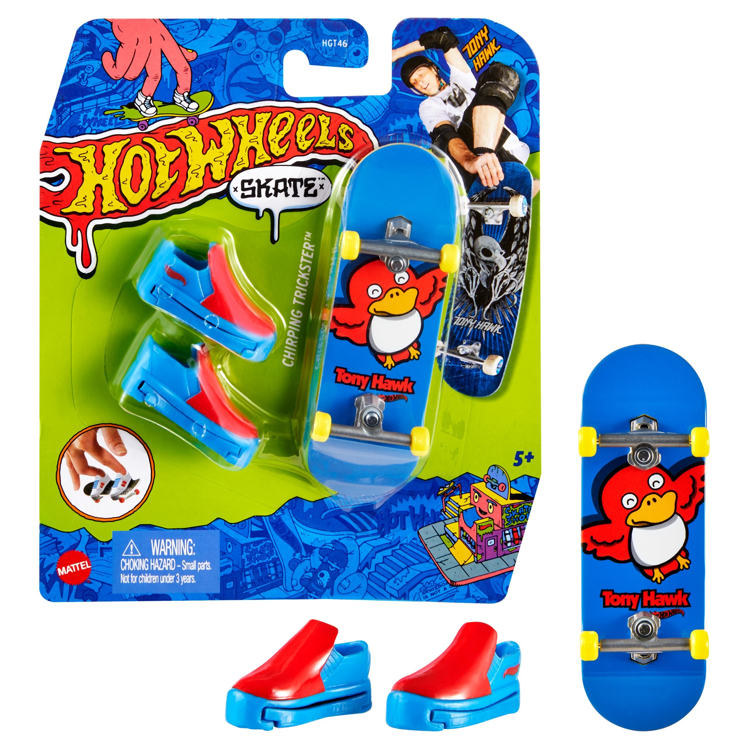 HOT WHEELS pirštų riedlentė su batais (HGT46) - Image 3