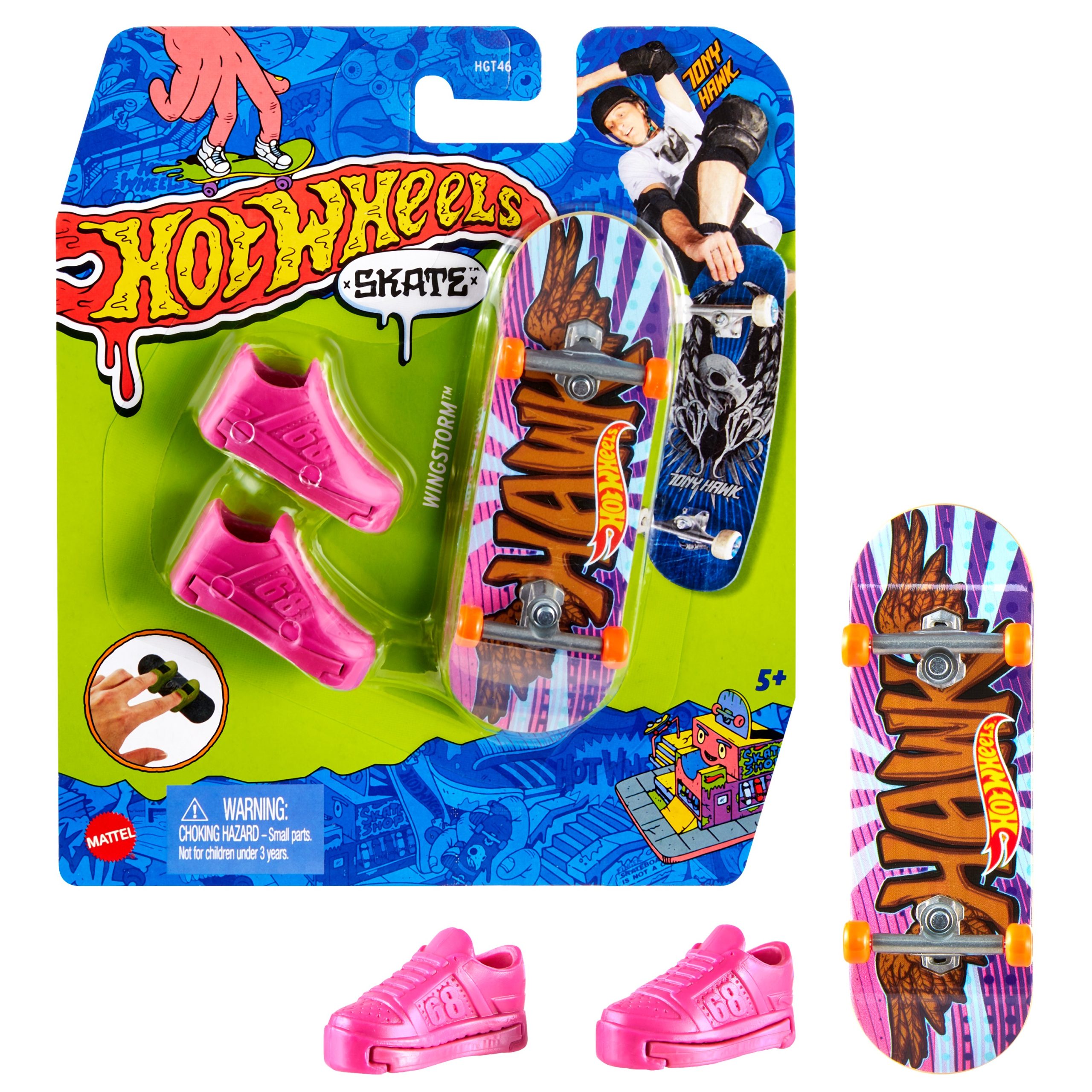 HOT WHEELS pirštų riedlentė su batais (HGT46) - Image 4