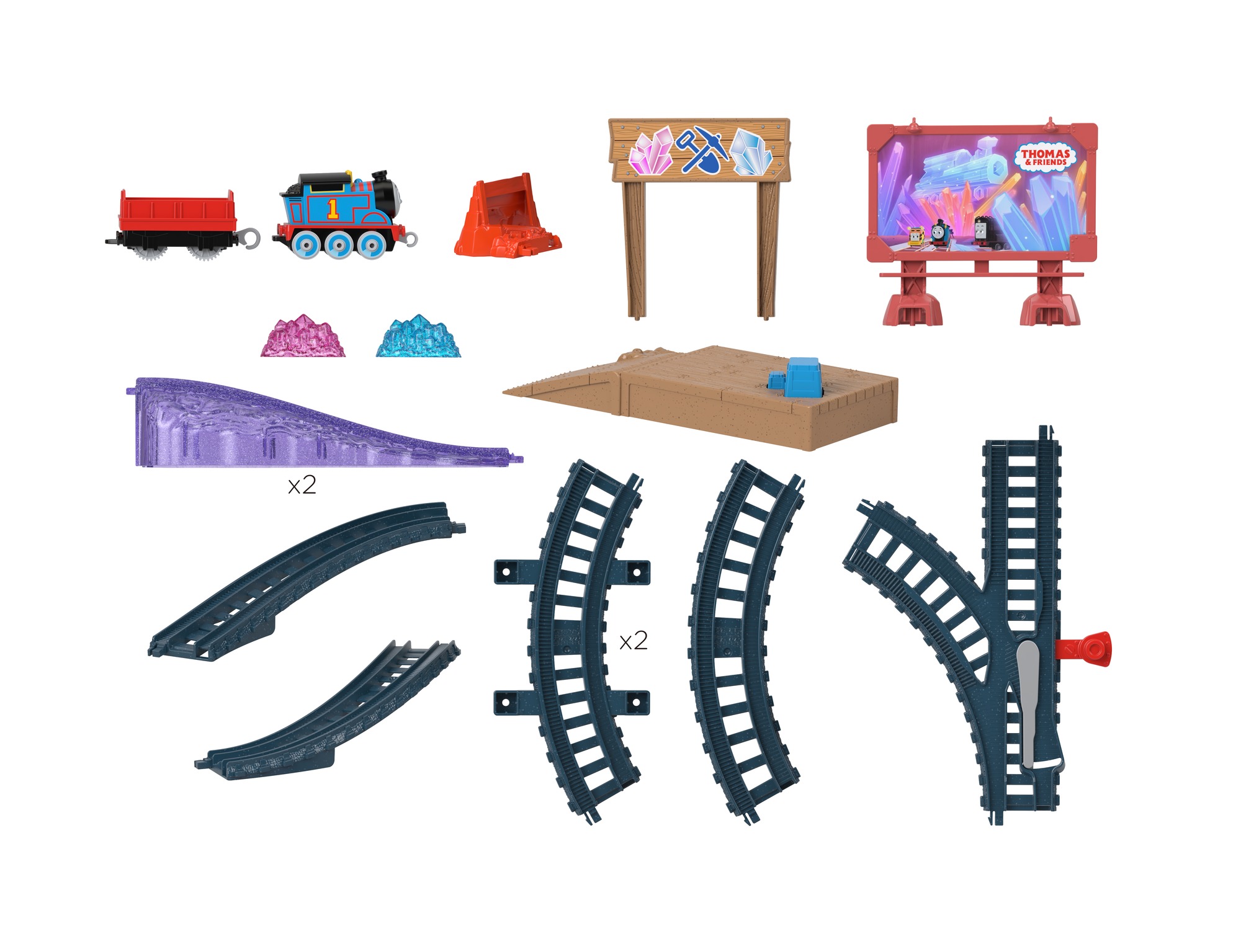 THOMAS AND FRIENDS trasų rinkinys garvežiukams (HGY82) - Image 5